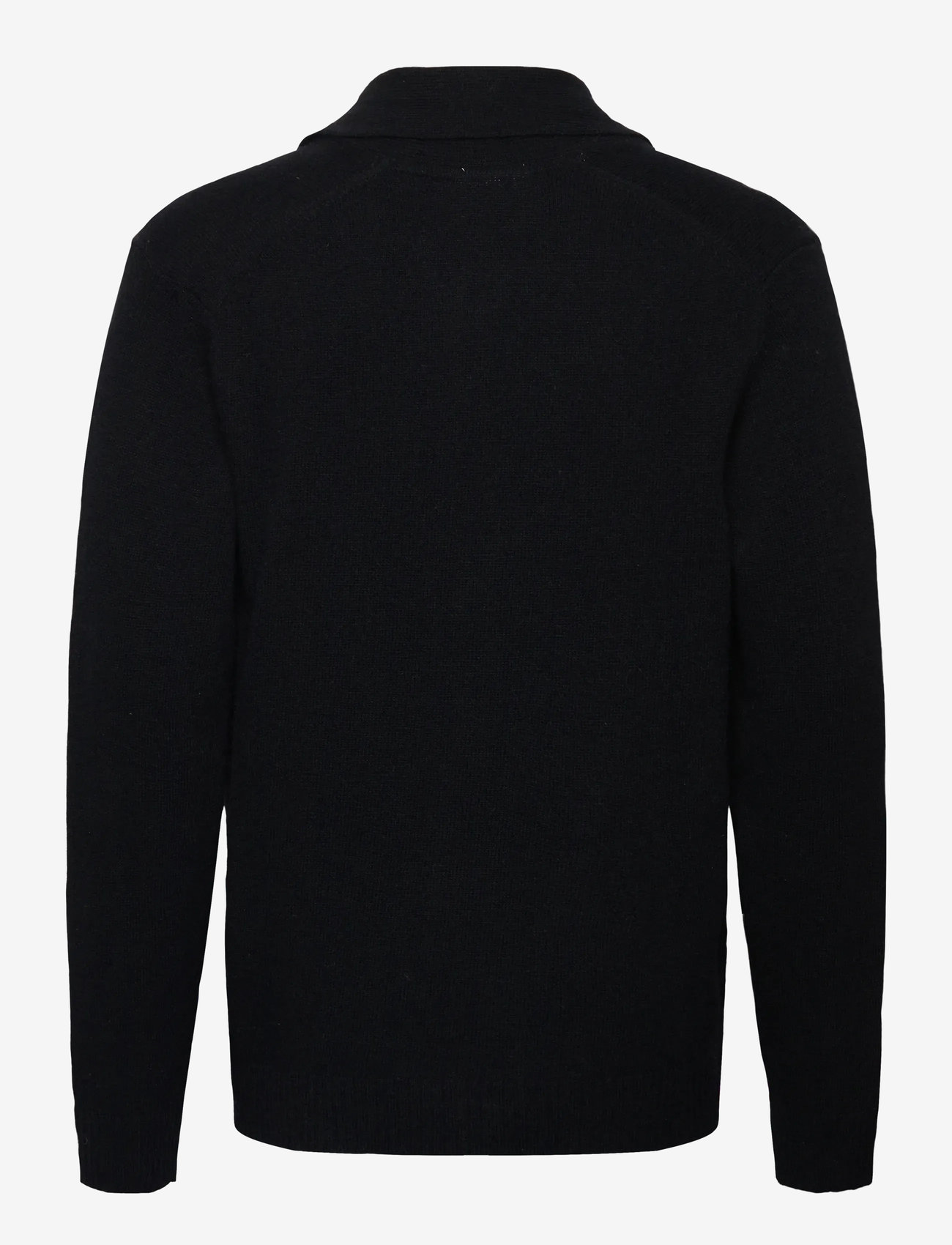 Lindbergh - Lambswool shawlcollar cardigan - cardigans - black - 2