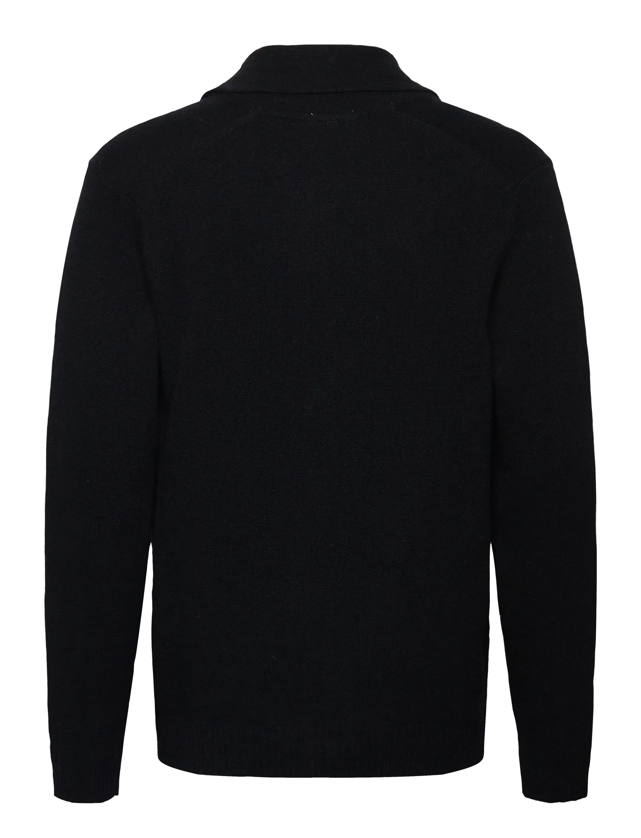 Lindbergh - Lambswool shawlcollar cardigan - cardigans - black - 2