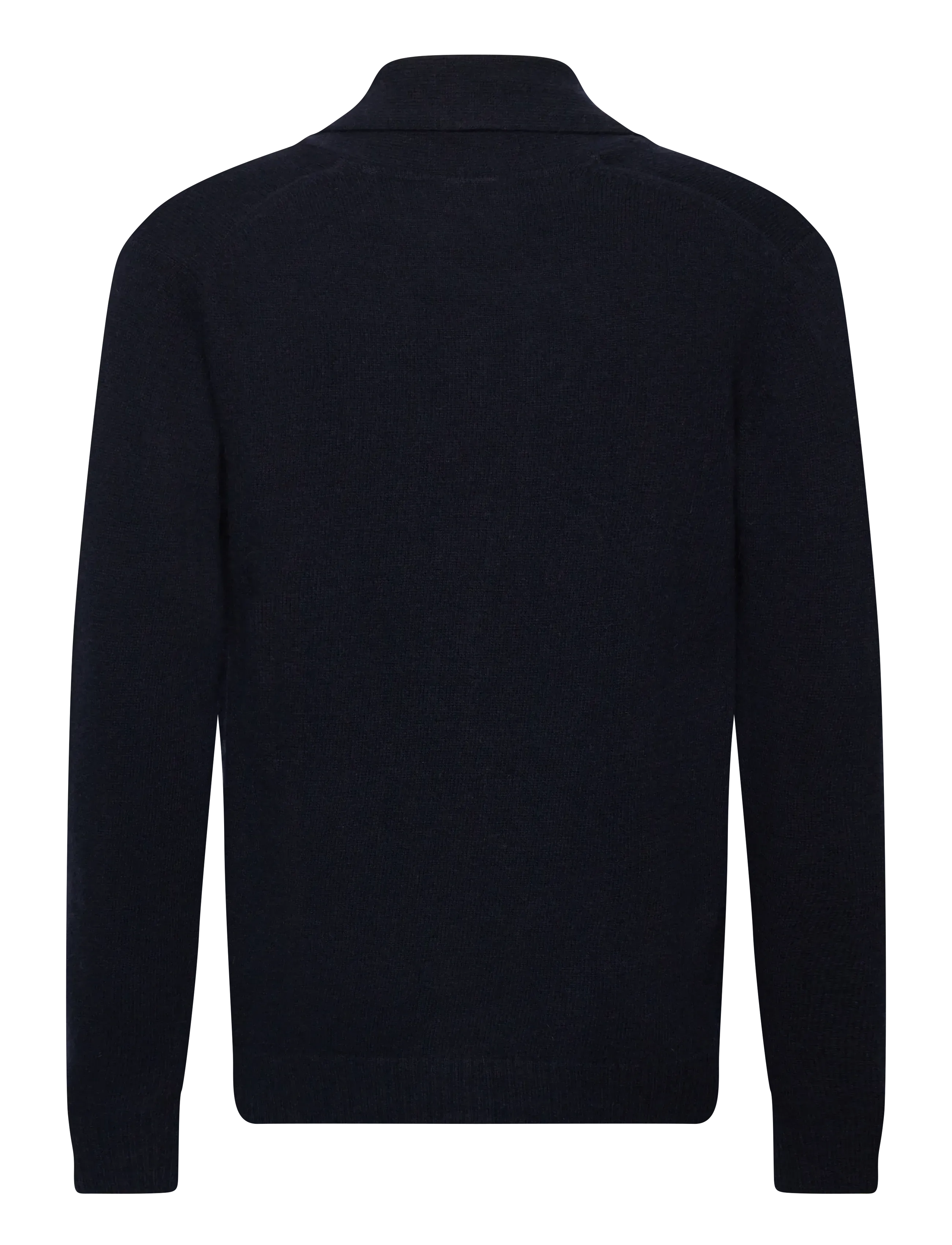 Lindbergh - Lambswool shawlcollar cardigan - cardigans - navy - 1