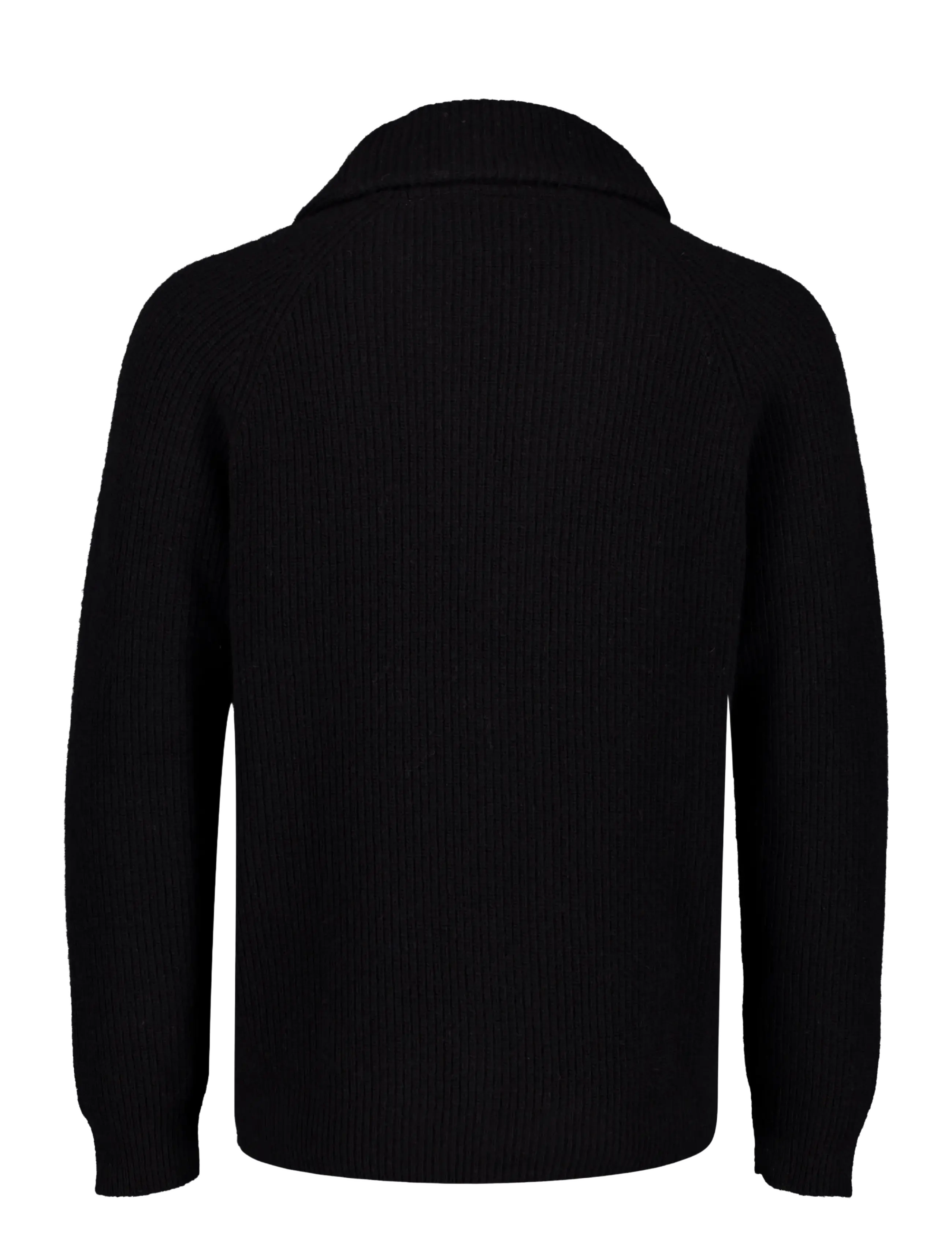 Lindbergh - Lambswool shawlcollar cardigan - kardiganid - black - 1
