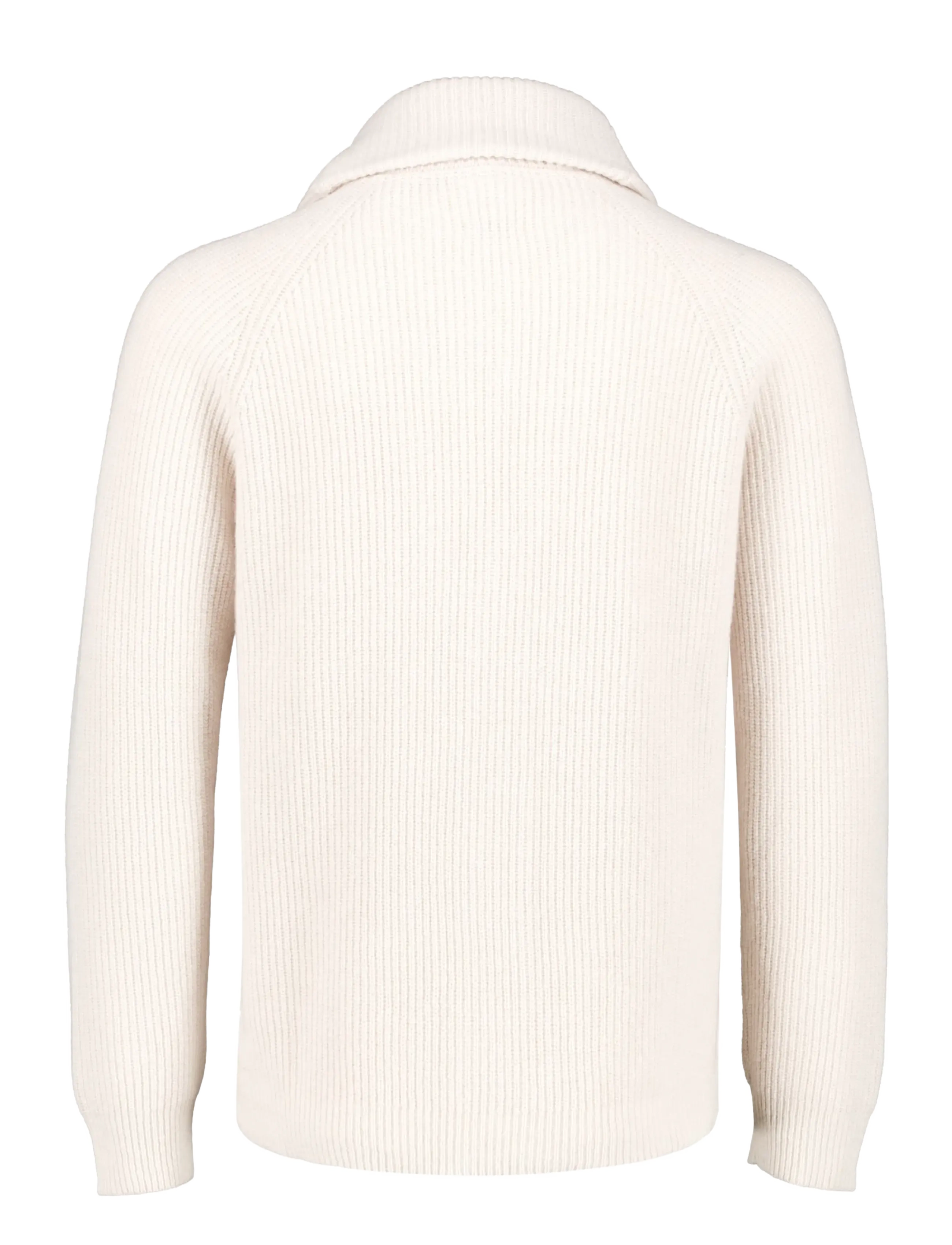 Lindbergh - Lambswool shawlcollar cardigan - cardigans - chalk white - 1