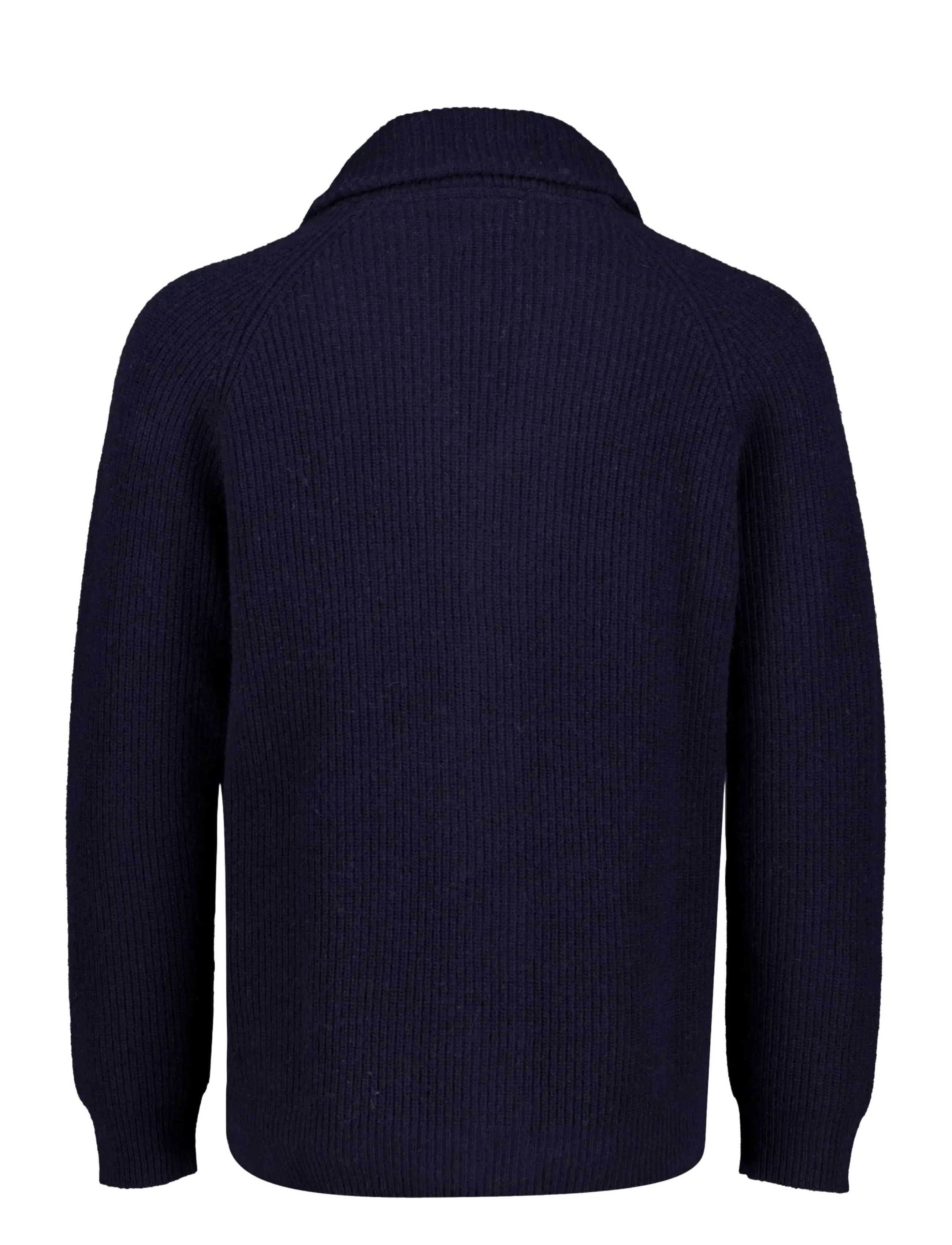 Lindbergh - Lambswool shawlcollar cardigan - strickjacken - navy - 1