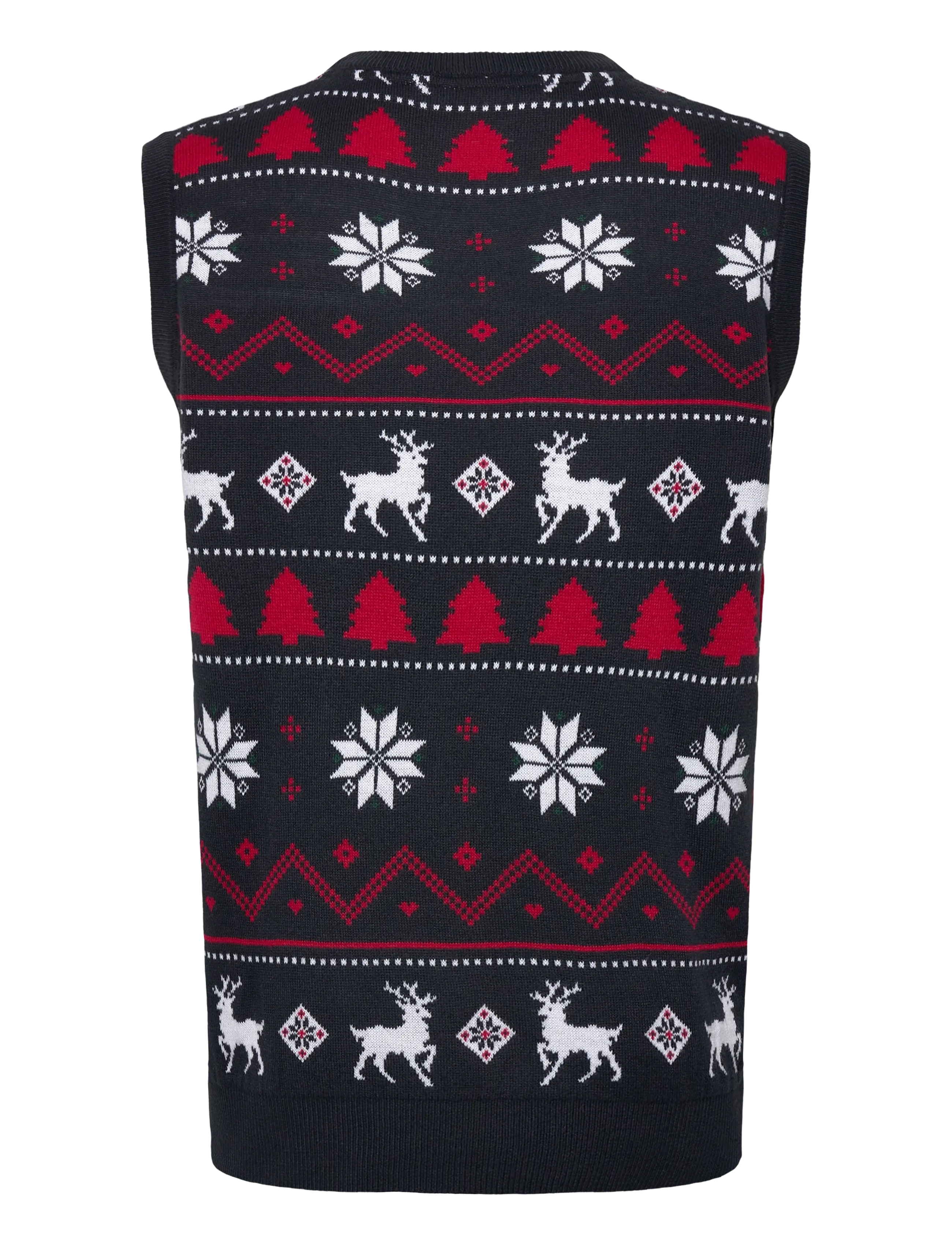 Lindbergh - Christmas knit slipover - efterårstøj - navy - 2