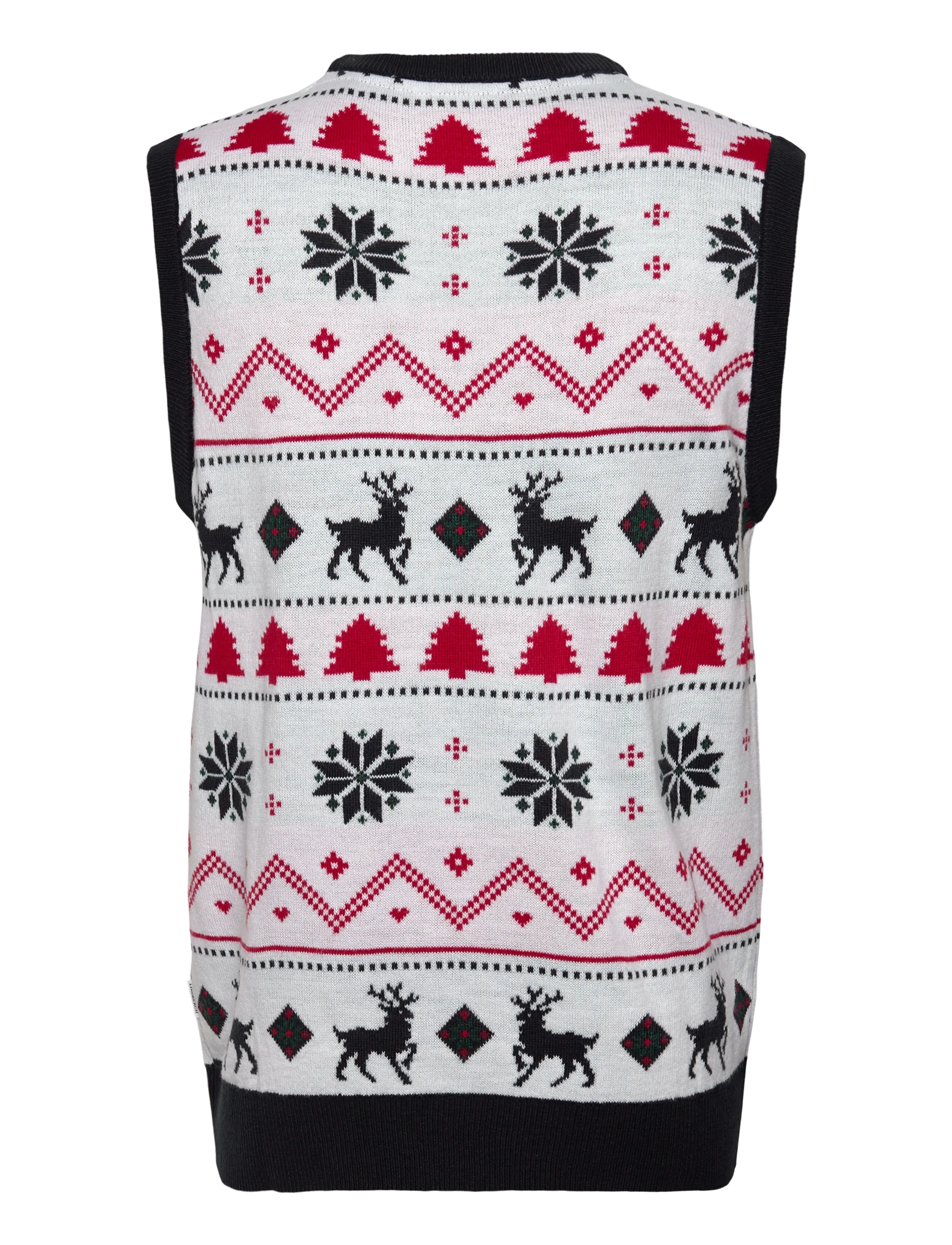 Lindbergh - Christmas knit slipover - strikveste - white - 1