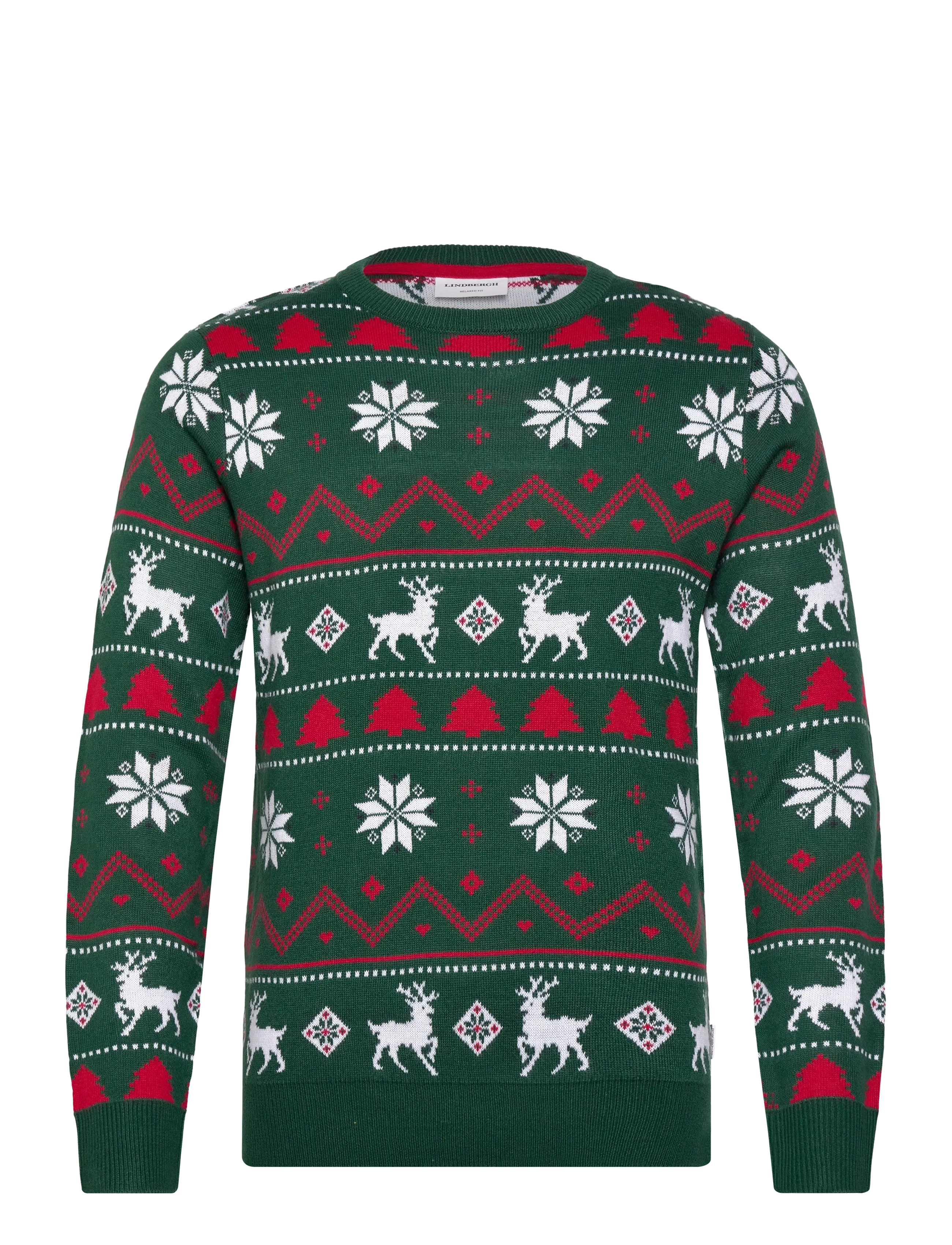 LINDBERGH Christmas Knit Grün - XXXL - Herren