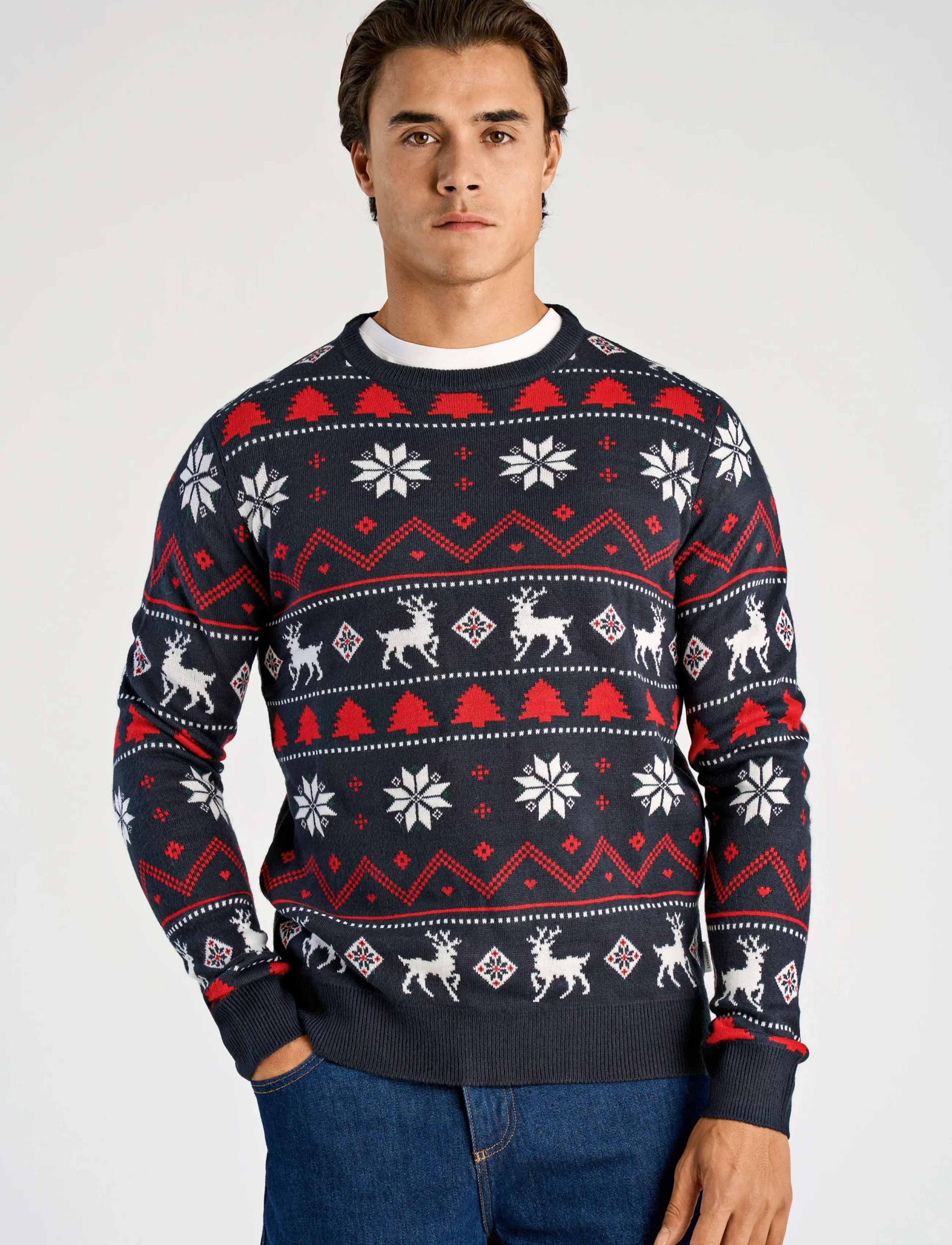 Lindbergh - Christmas knit - basic-strickmode - navy - 3