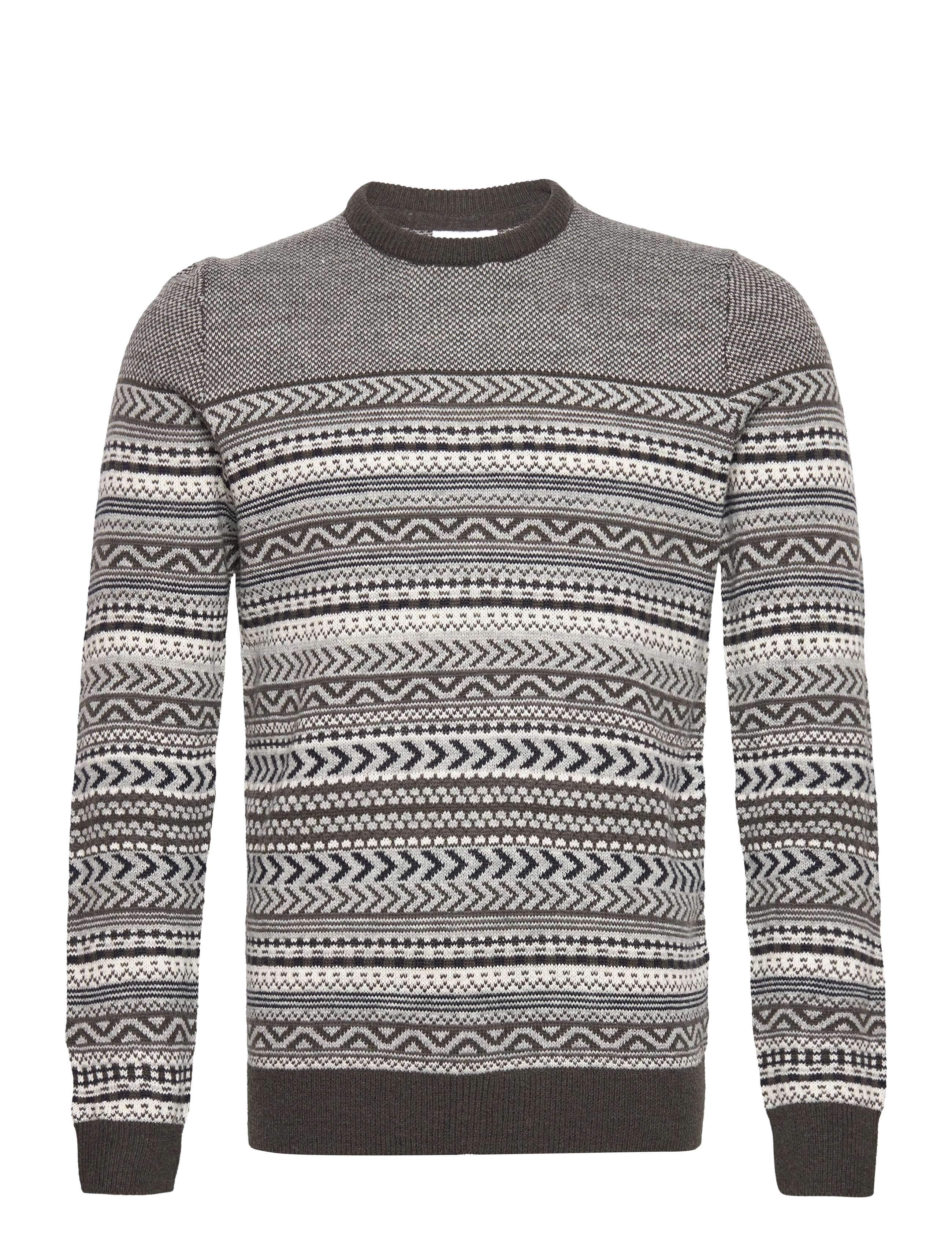 Jacquard knit - DEEP ARMY