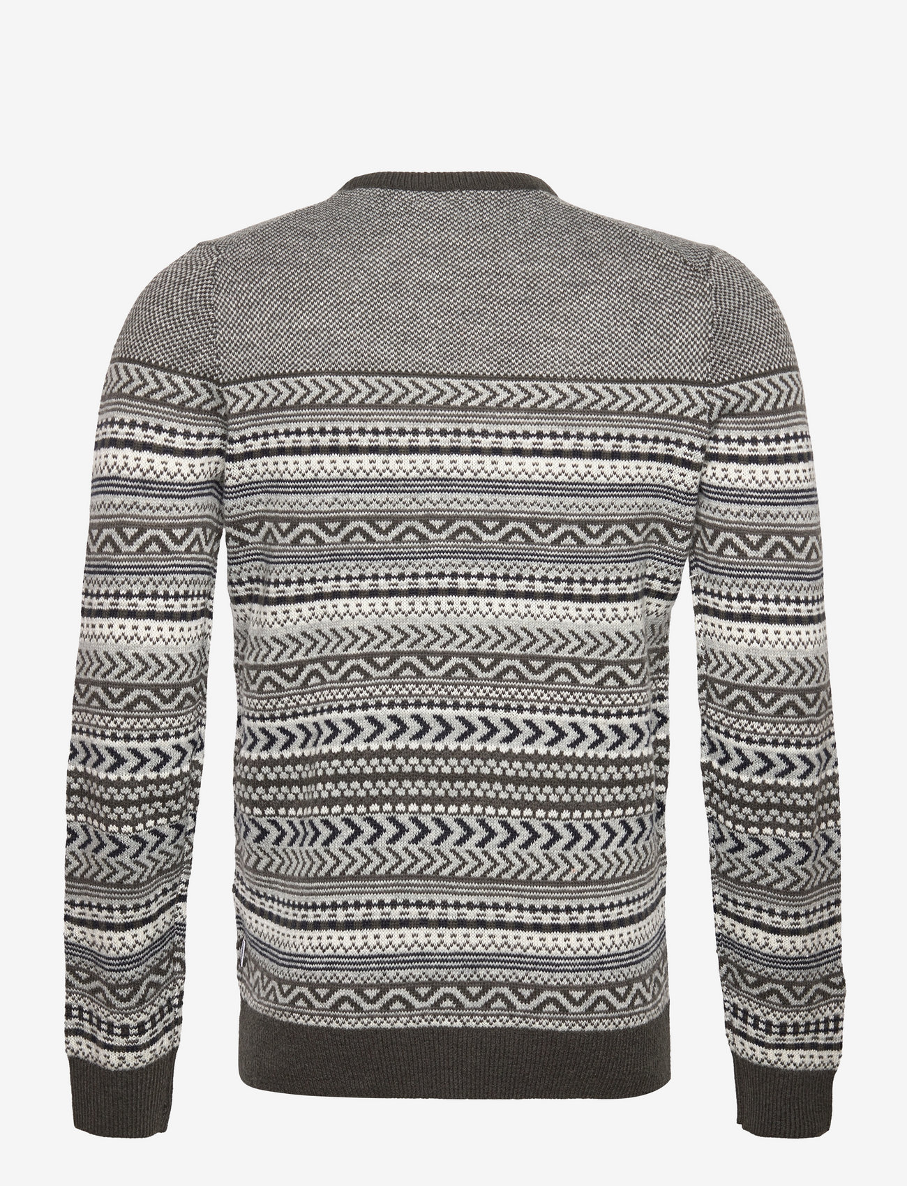 Lindbergh - Jacquard knit - deep army - 1