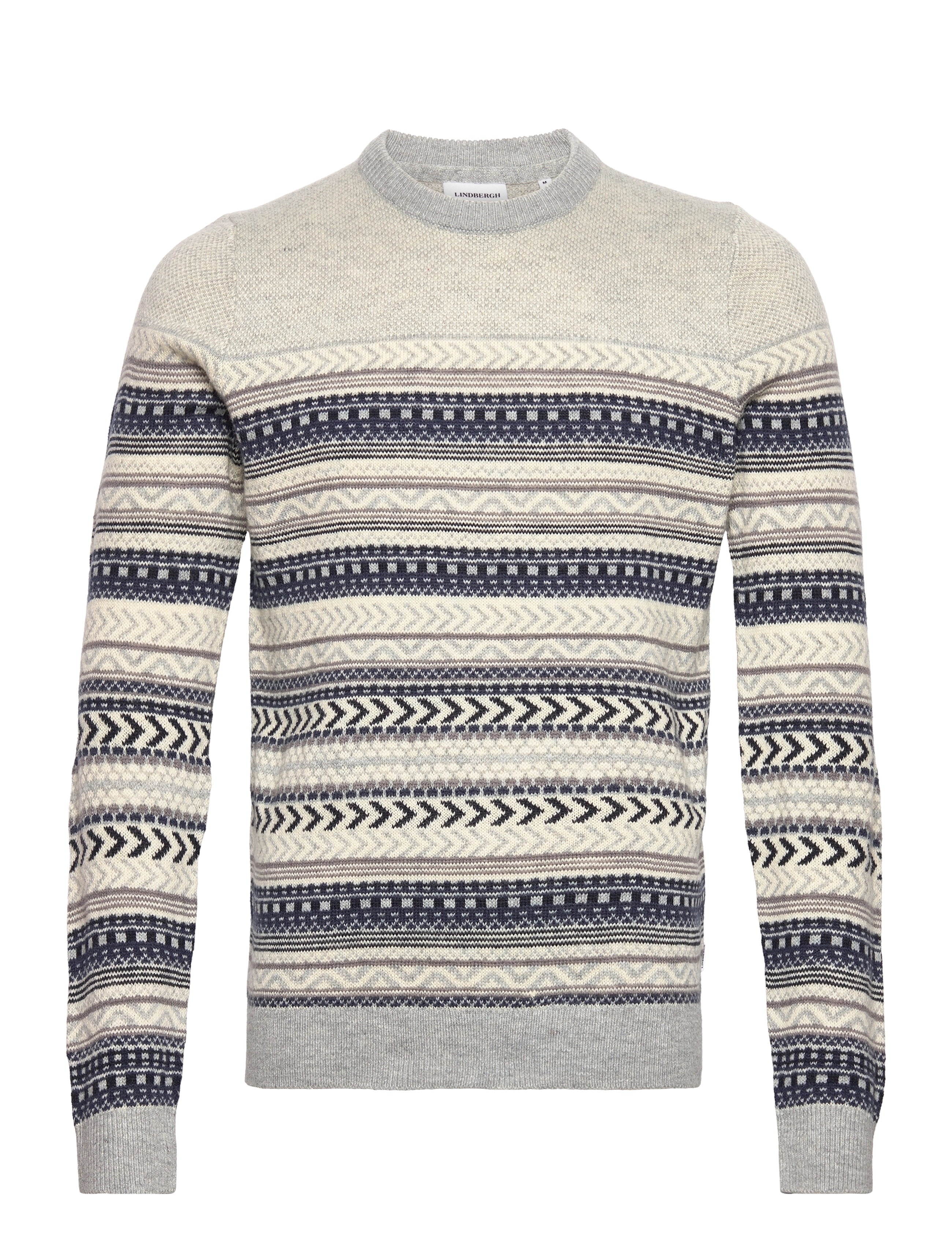 Jacquard knit - GREY MEL