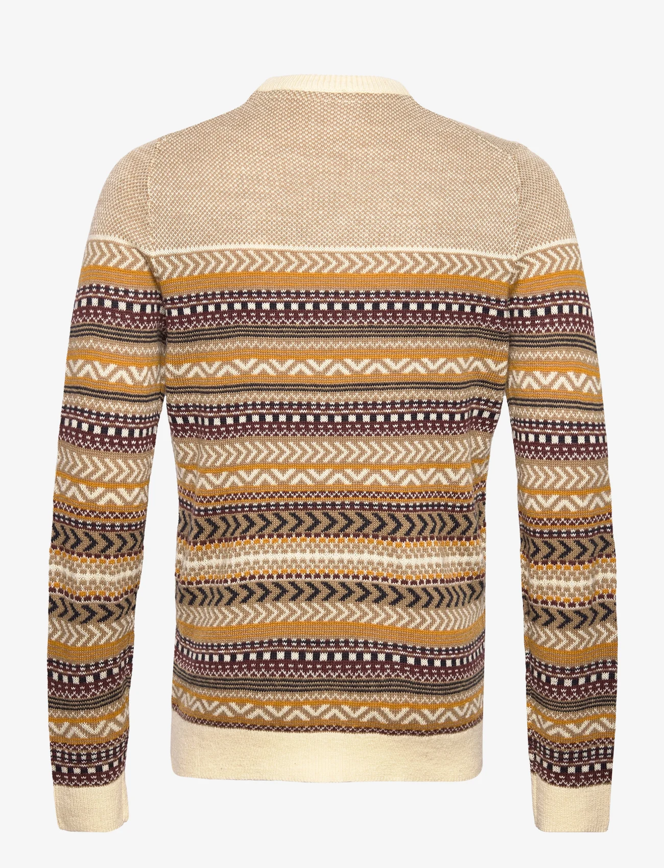 Lindbergh - Jacquard knit - truien met ronde hals - vanilla - 1