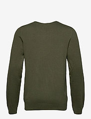 Lindbergh - Melange round neck knit - megzti laisvalaikio drabužiai - army mel - 1