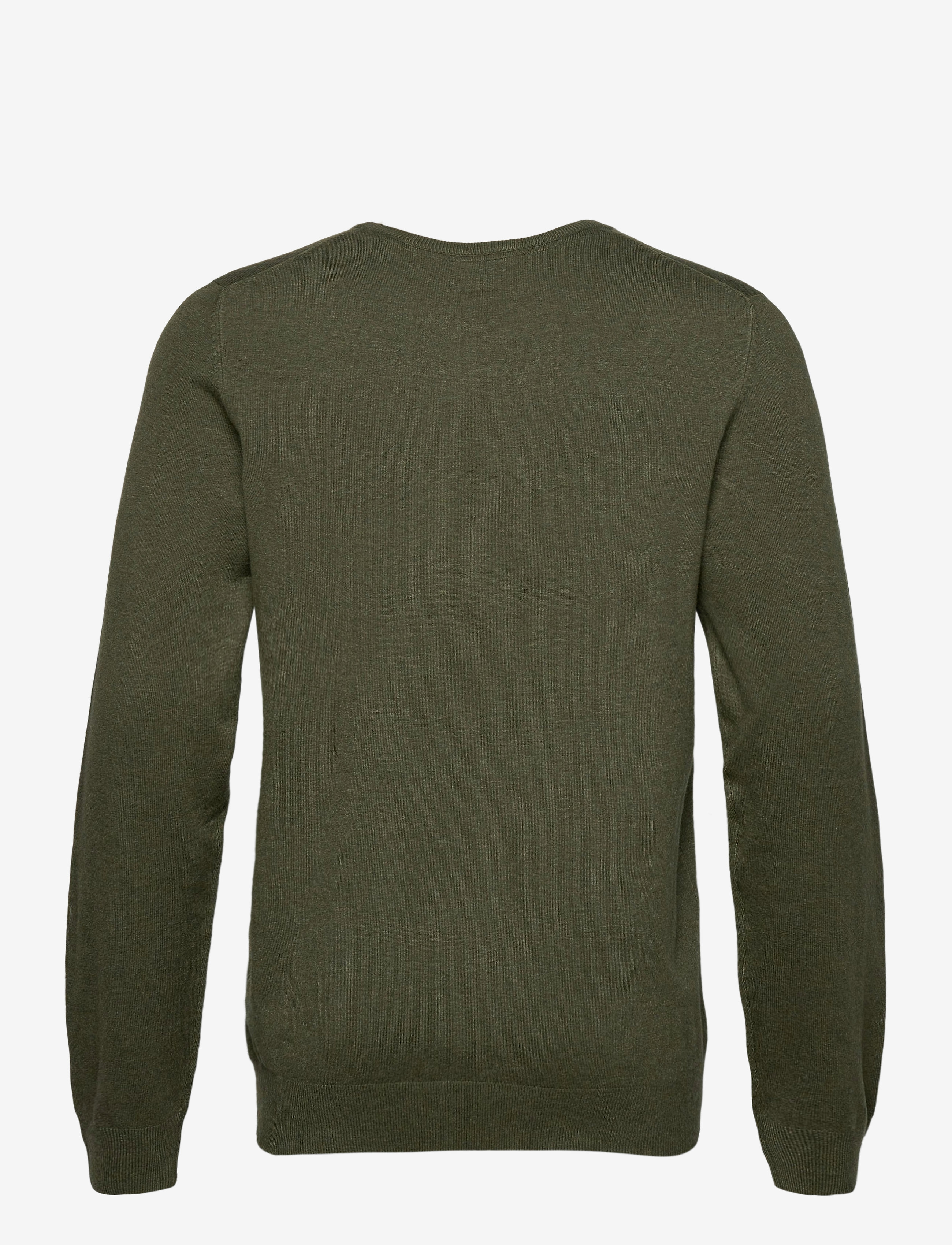 Lindbergh - Ecovero L/S o-neck knit - round necks - army mel - 2