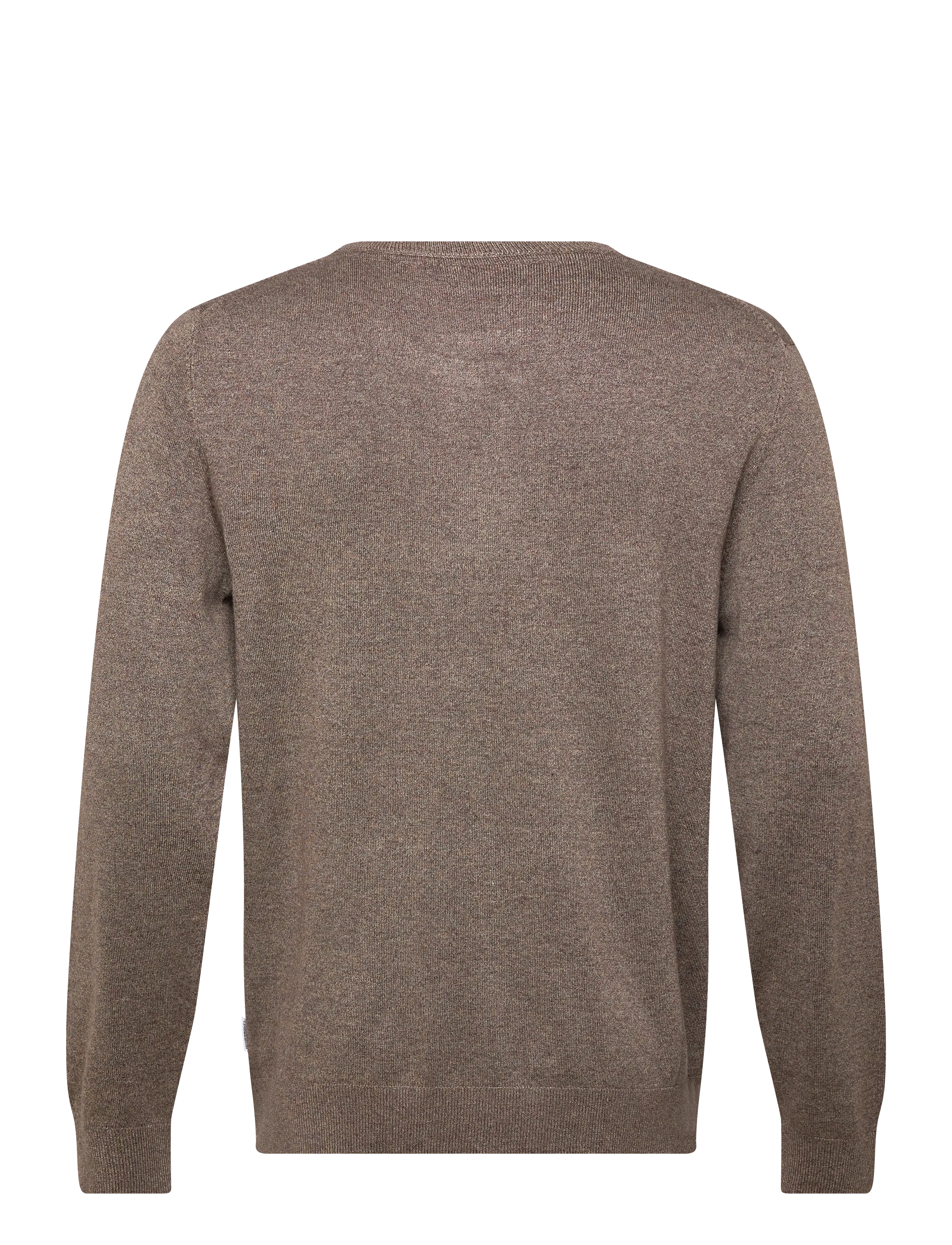 Lindbergh - Ecovero L/S o-neck knit - round necks - brown blend - 1