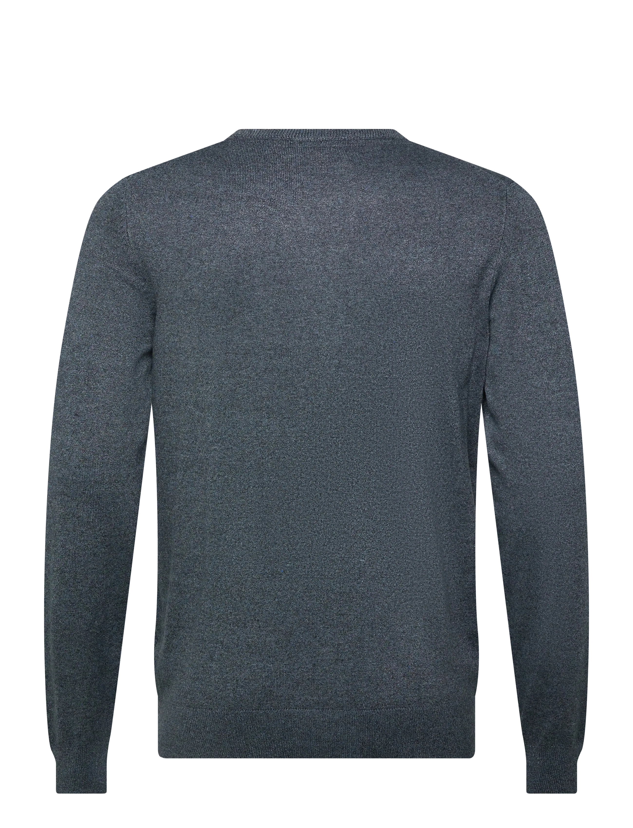 Lindbergh - Ecovero L/S o-neck knit - Ümmarguse kaelusega kudumid - dk blue blend - 1