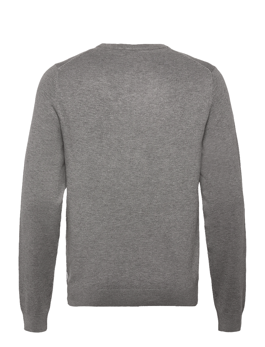 Lindbergh - Ecovero L/S o-neck knit - rundhals - grey stone mix - 2