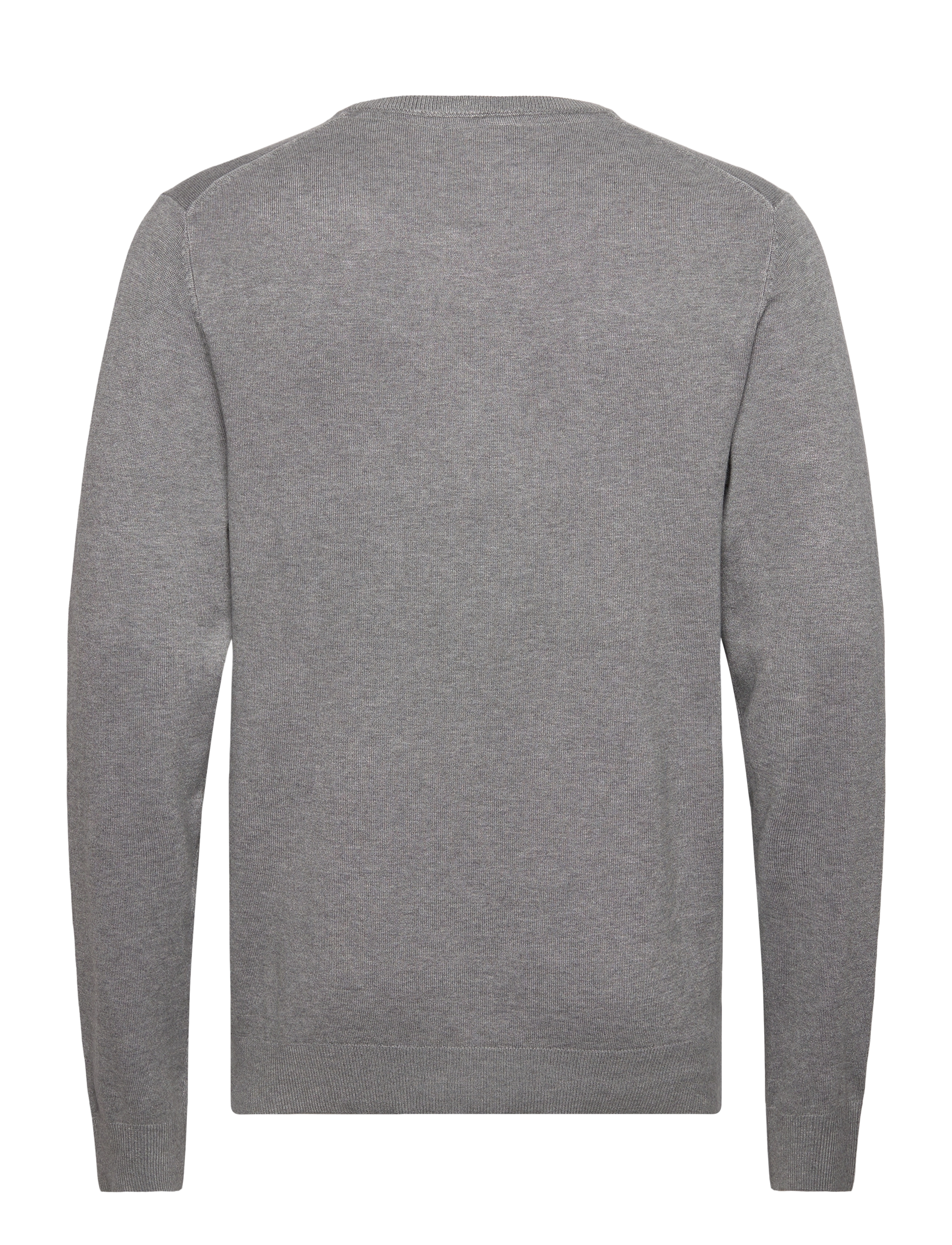 Lindbergh - Ecovero L/S o-neck knit - rundhals - grey stone mix - 1