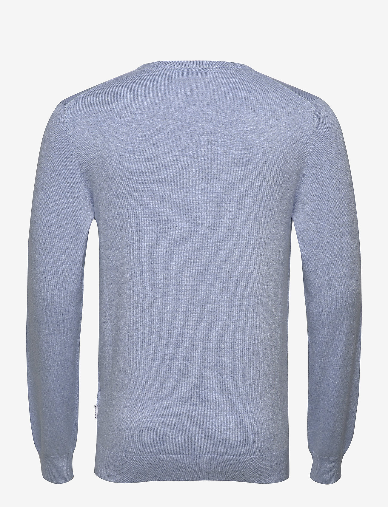 Lindbergh - Melange round neck knit - megzti laisvalaikio drabužiai - lt blue mel - 1