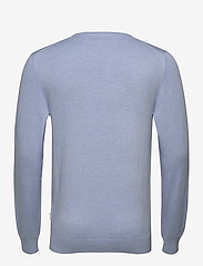 Lindbergh - Melange round neck knit - megzti laisvalaikio drabužiai - lt blue mel - 1