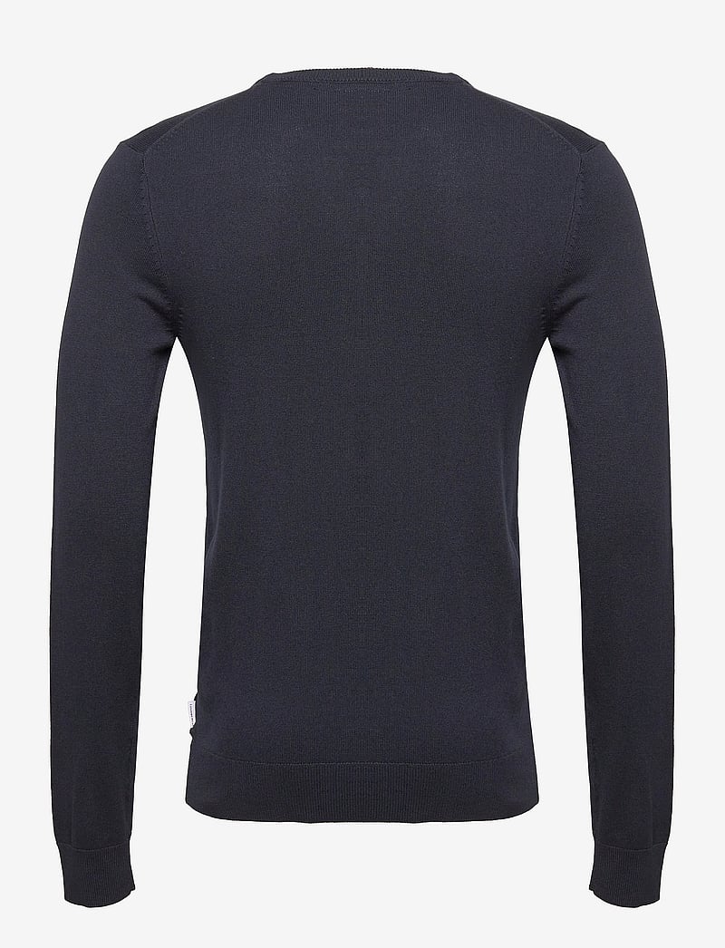 Lindbergh - Ecovero L/S o-neck knit - rund hals - navy - 2