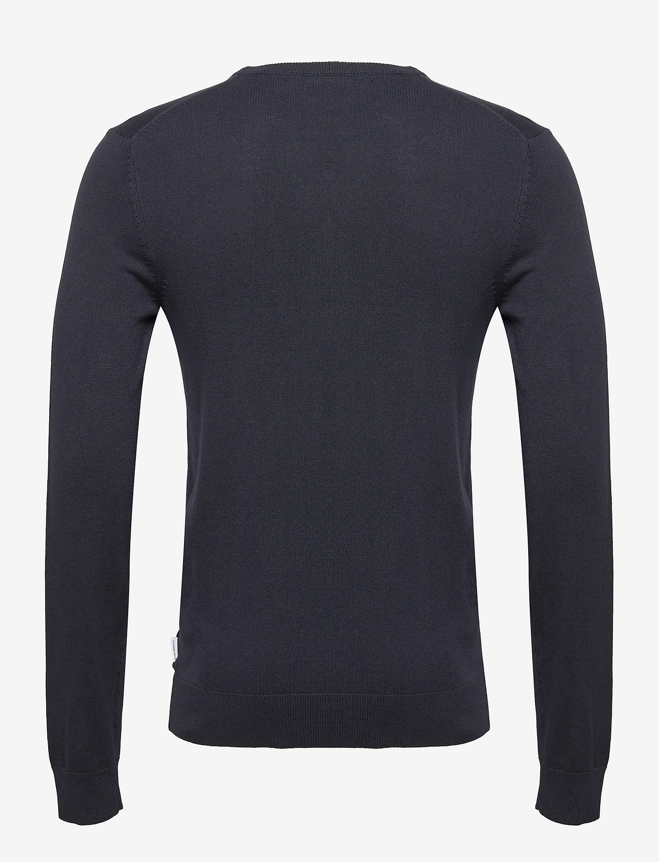 Lindbergh - Ecovero L/S o-neck knit - round necks - navy - 2