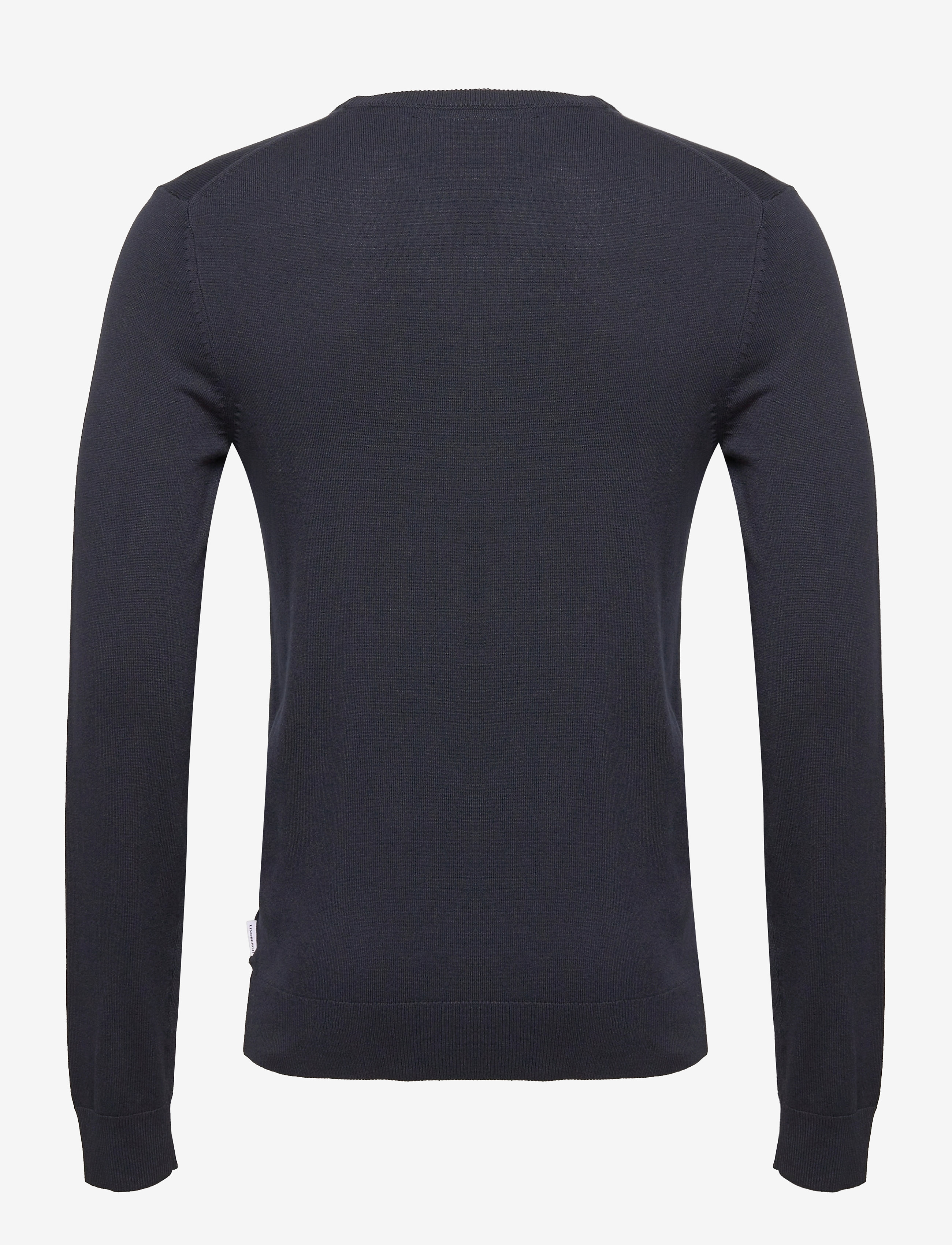 Lindbergh - Ecovero L/S o-neck knit - kringlótt hálsmál  - navy - 2