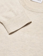 Lindbergh - Melange round neck knit - perusneuleet - off white mel - 3
