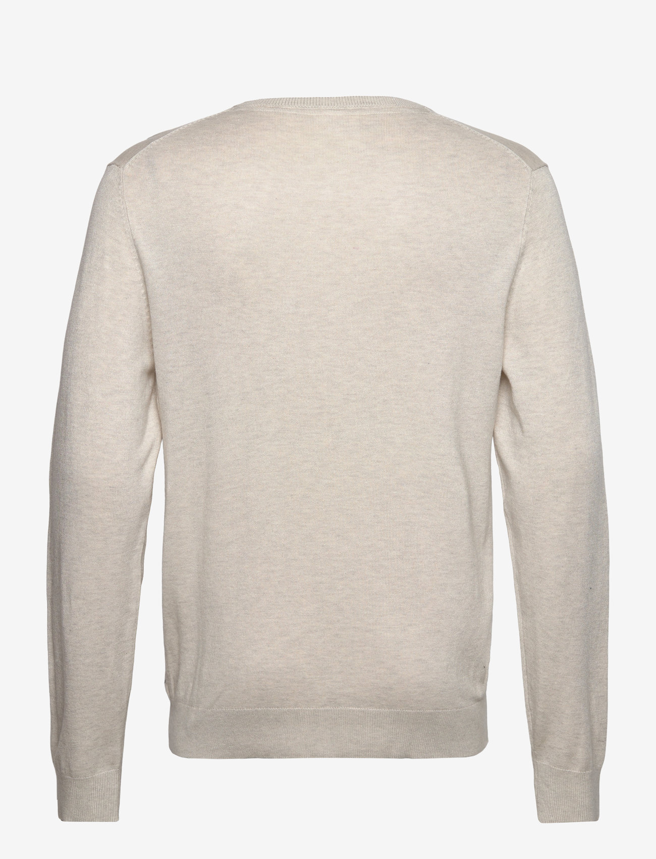 Lindbergh - Ecovero L/S o-neck knit - off white mel - 2