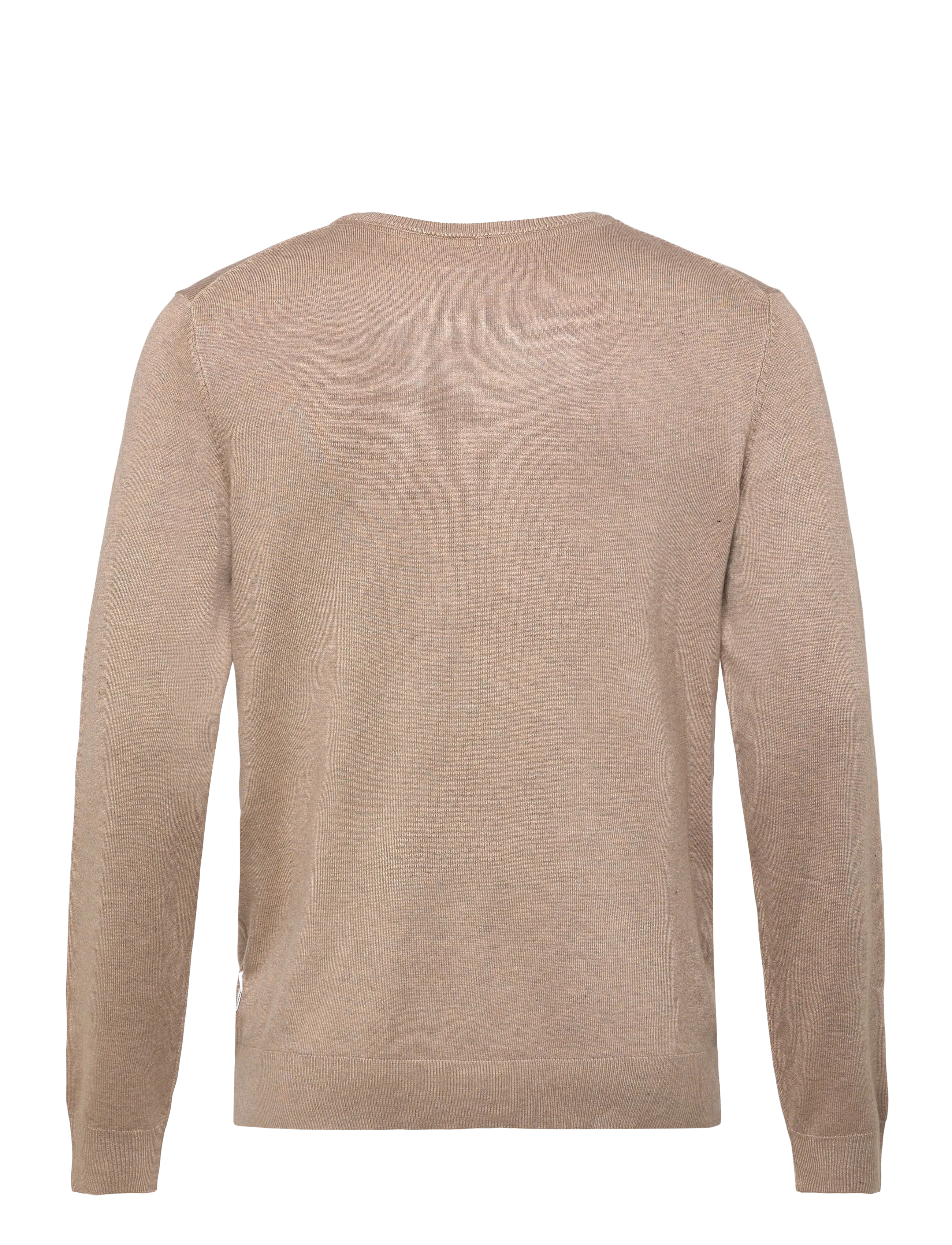 Lindbergh - Ecovero L/S o-neck knit - rundhalsad - sand mel - 1