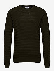 Lindbergh - Structure knit - perusneuleet - dk army - 0