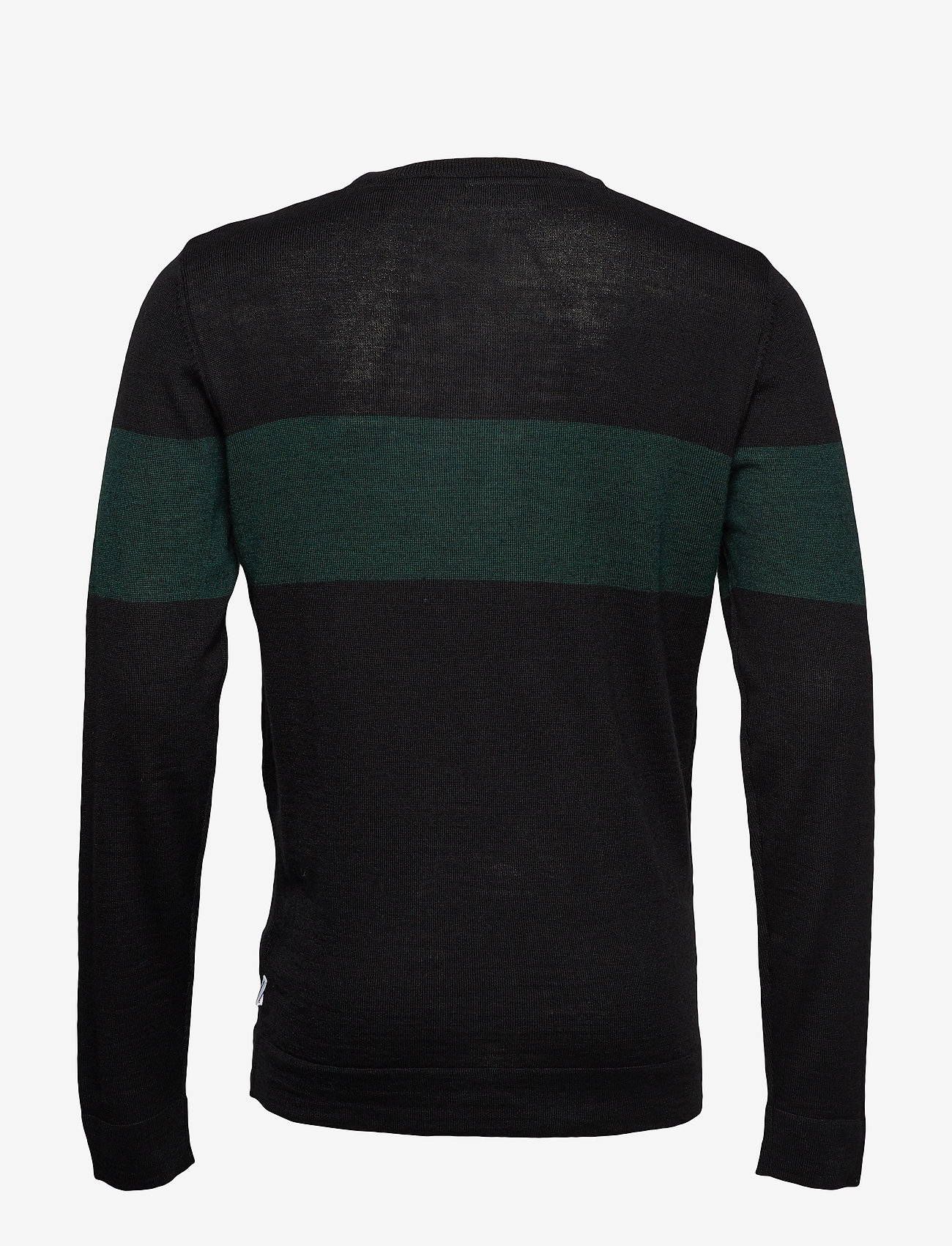 Lindbergh - Merino knit w. contrast - black - 1