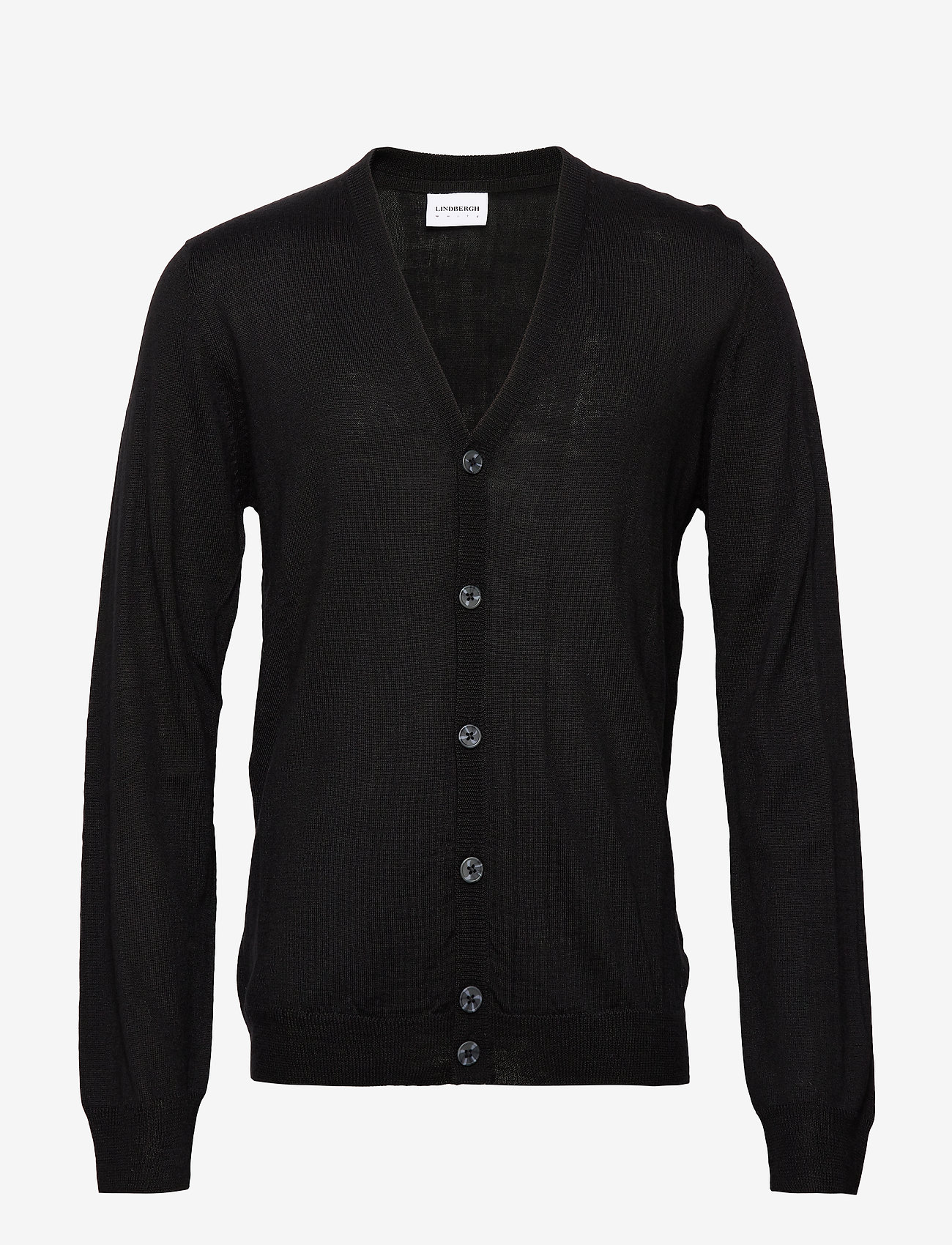 Lindbergh - Merino knit cardigan - black - 0