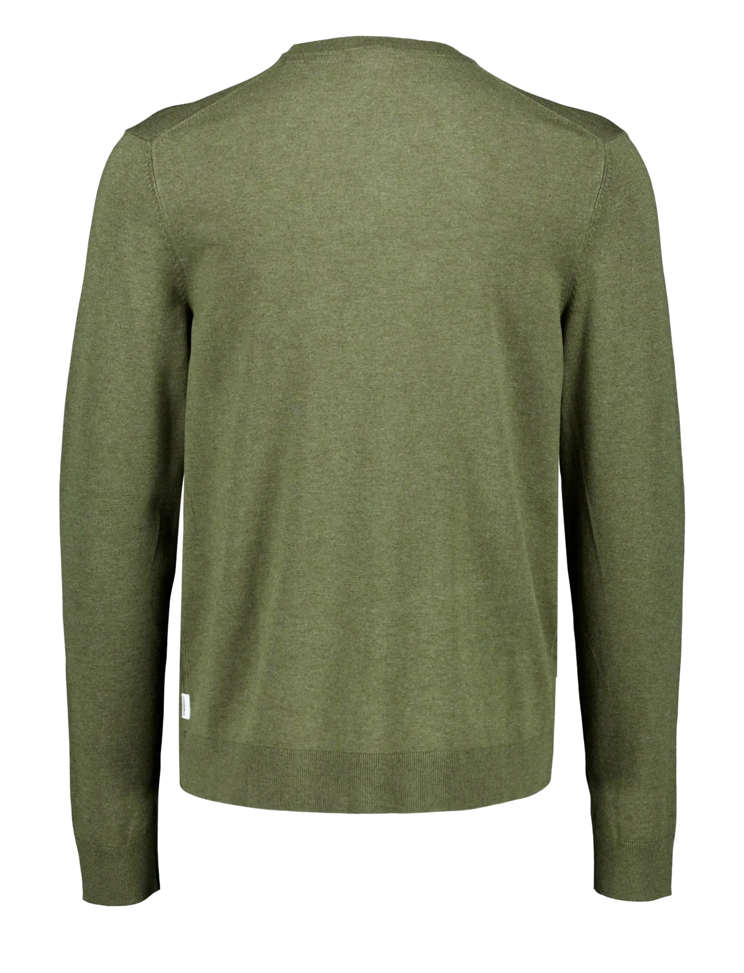 Lindbergh - Soft viscose blend o-neck knit - round necks - army mel - 1