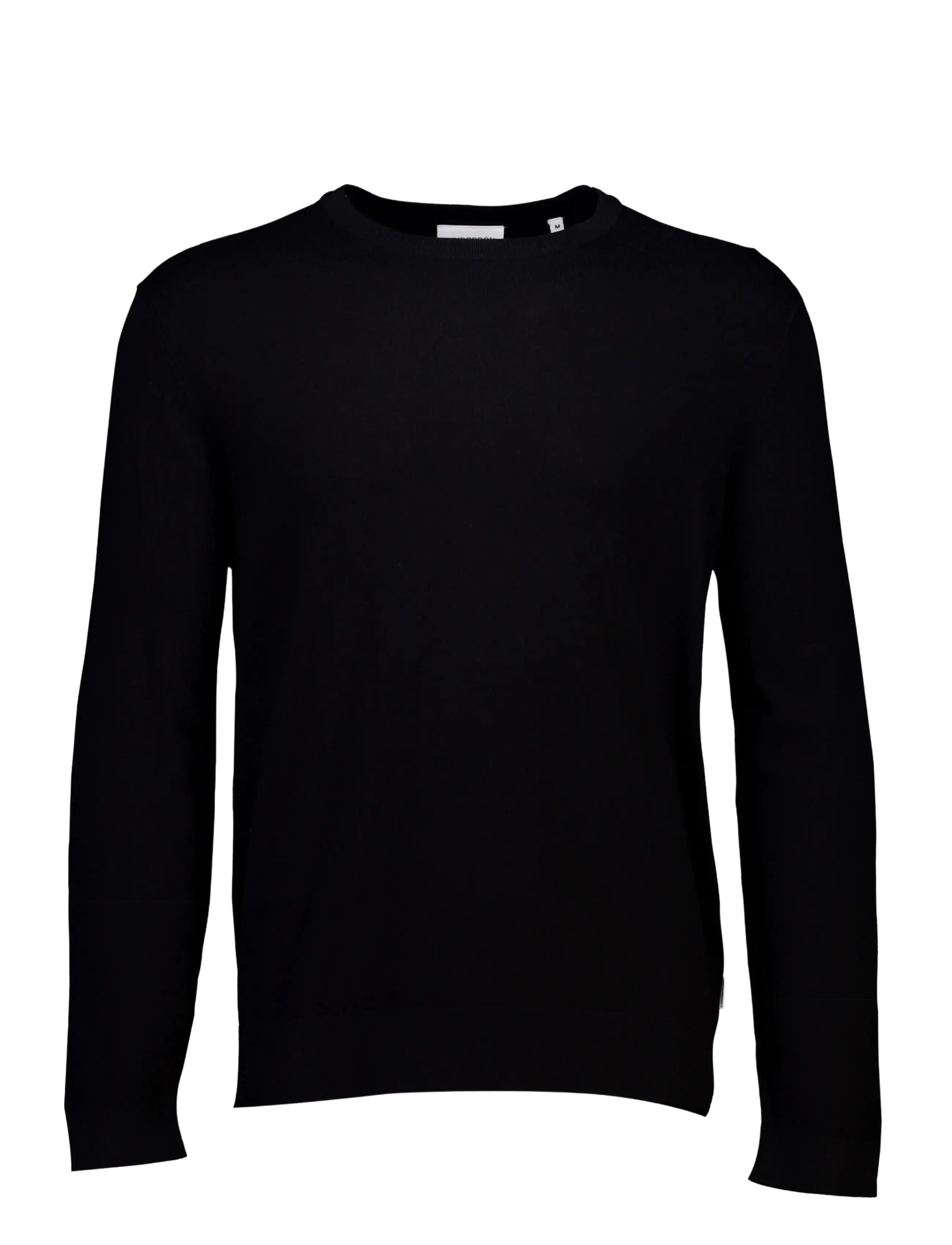 Lindbergh - Soft viscose blend o-neck knit - rund hals - black - 1
