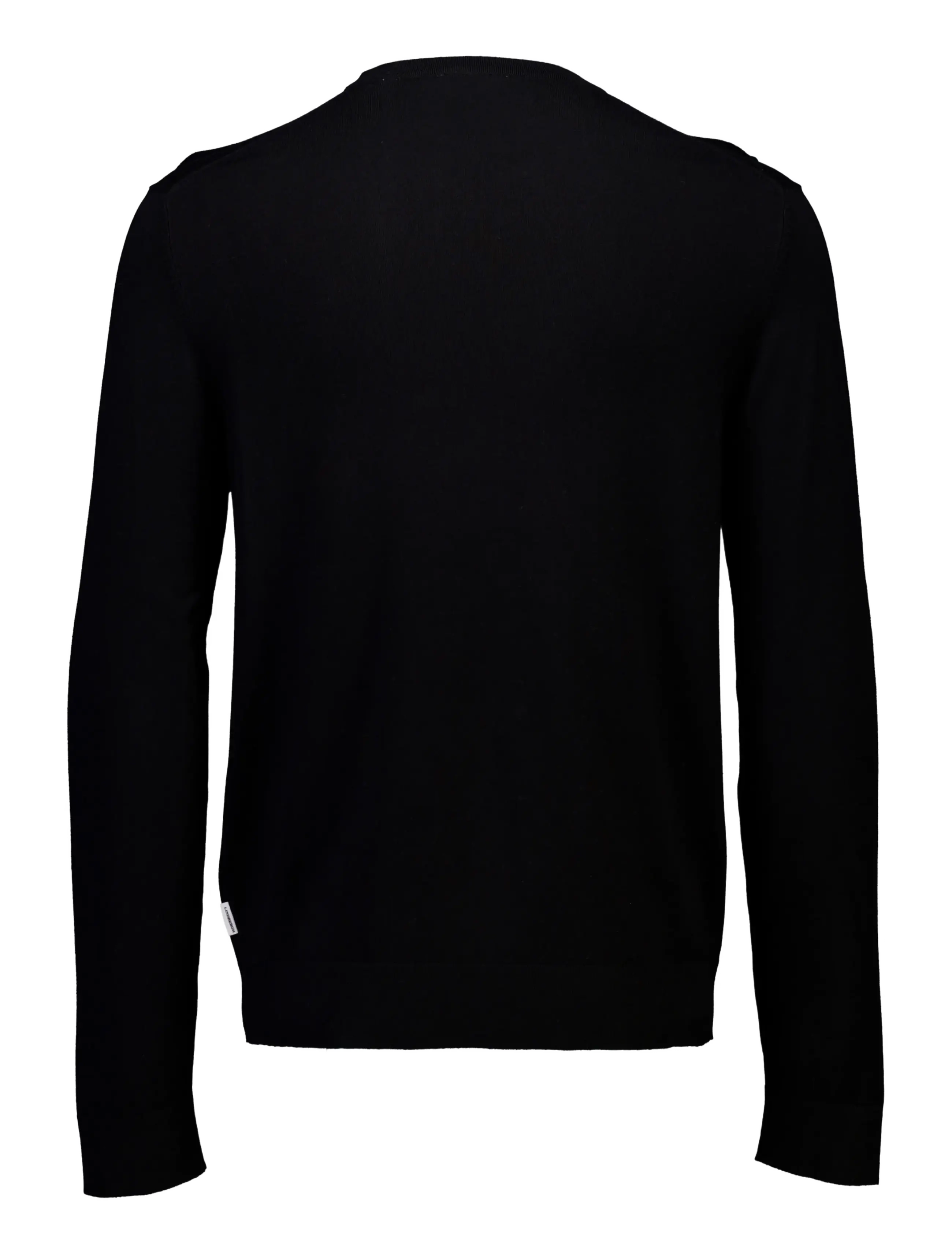 Lindbergh - Soft viscose blend o-neck knit - rund hals - black - 2