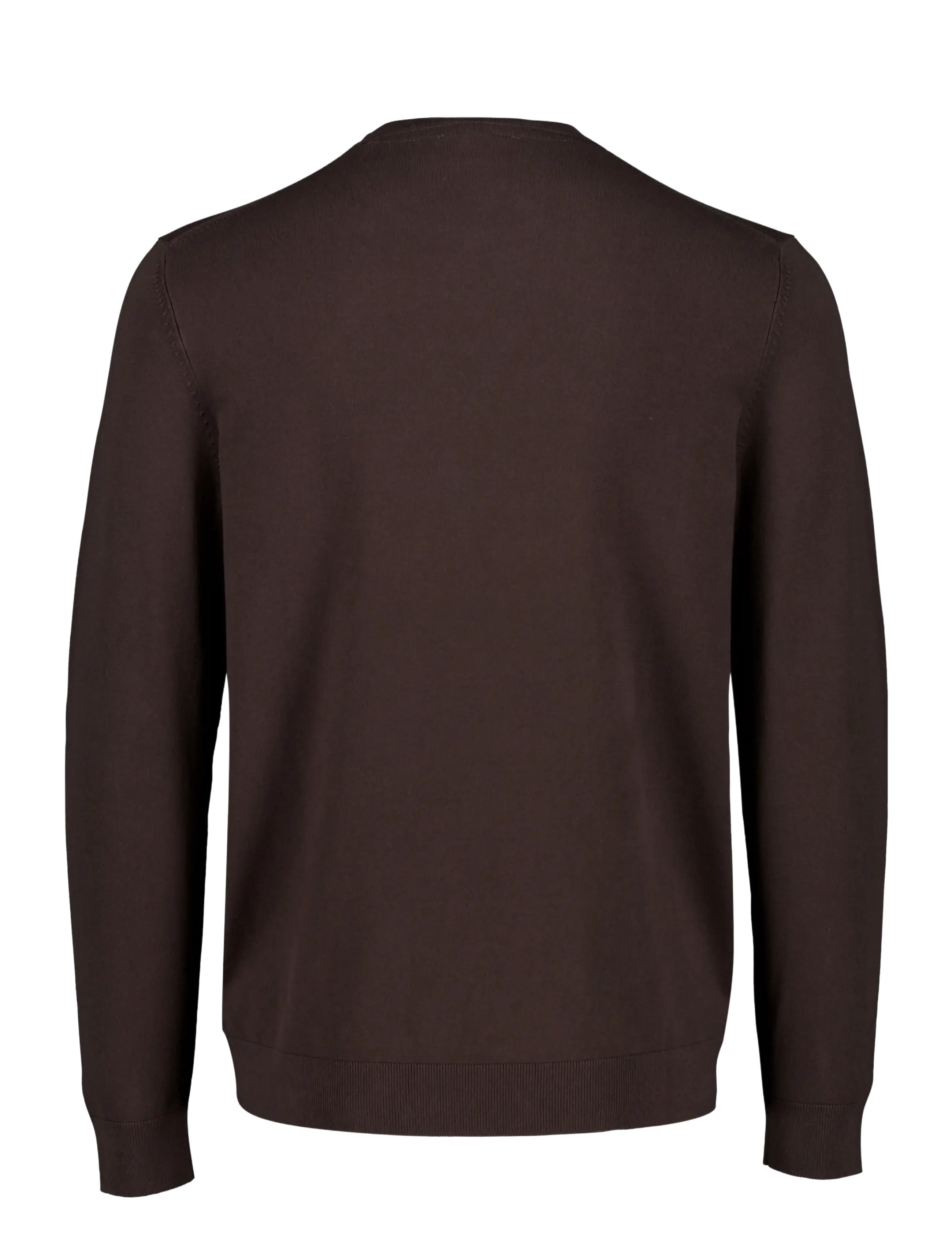 Lindbergh - Soft viscose blend o-neck knit - rund hals - dk brown - 1