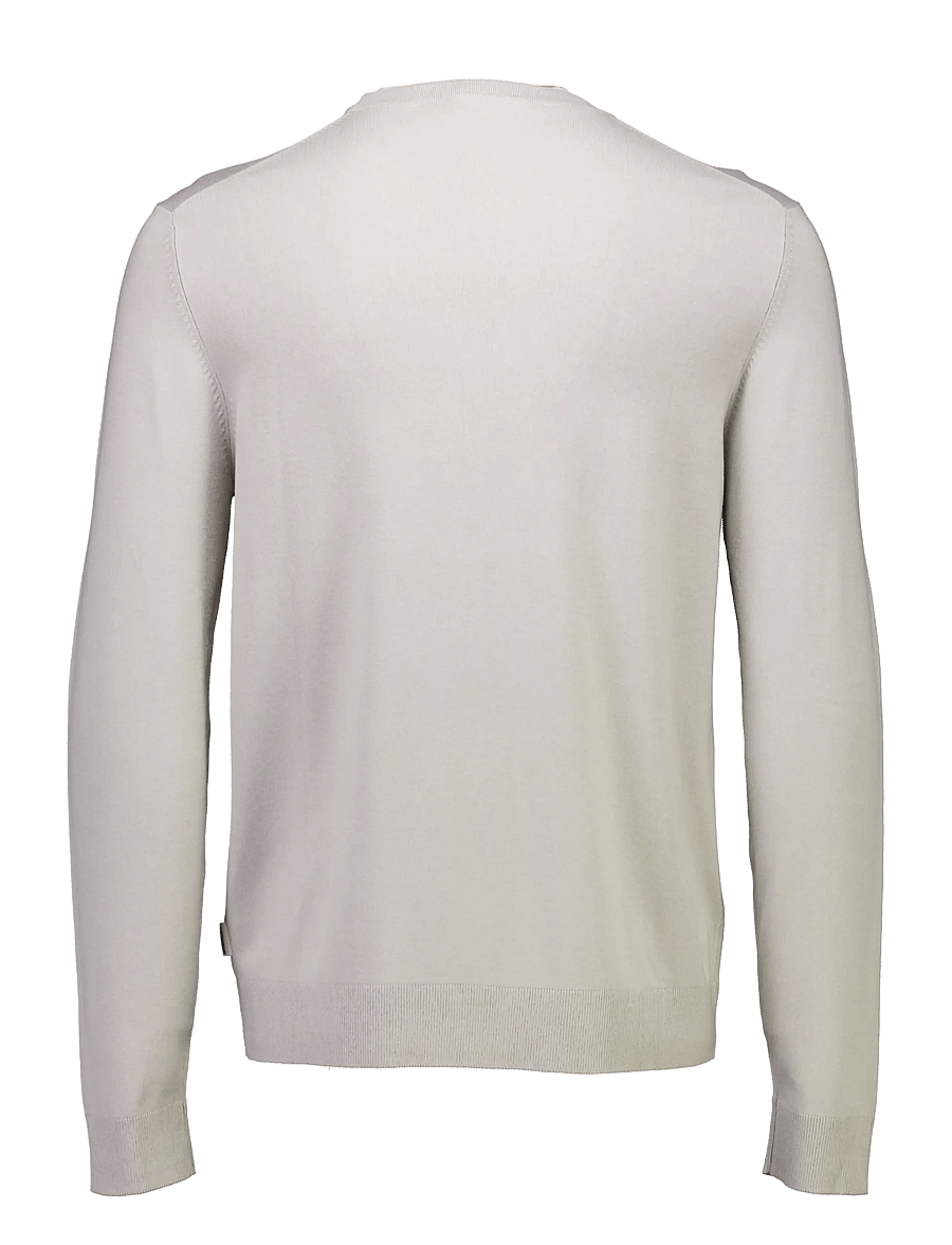 Lindbergh - Soft viscose blend o-neck knit - round necks - lt stone - 2