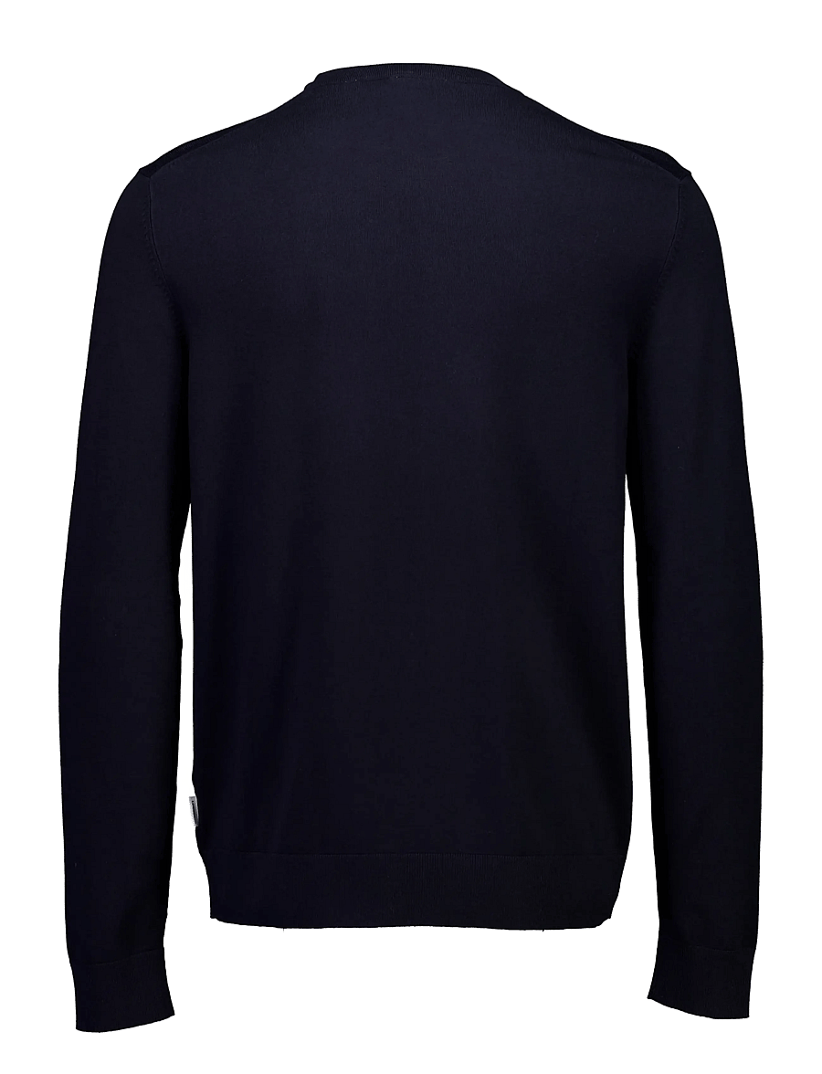Lindbergh - Soft viscose blend o-neck knit - round necks - navy blue - 2