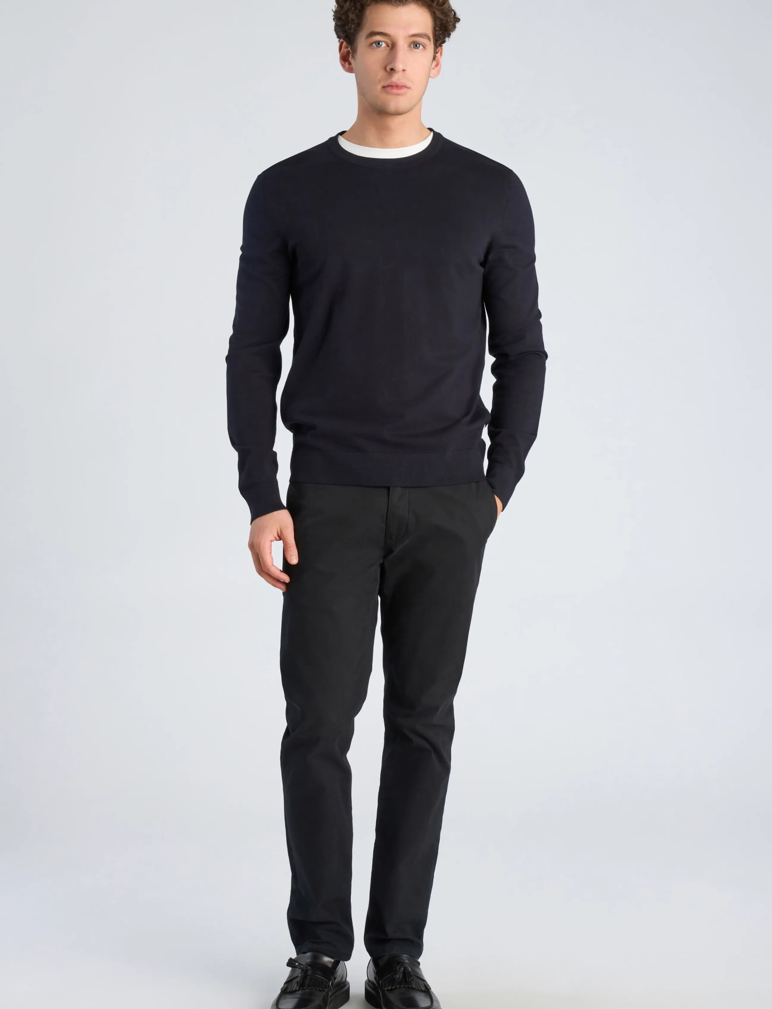 Soft Viscose Blend O-Neck Knit