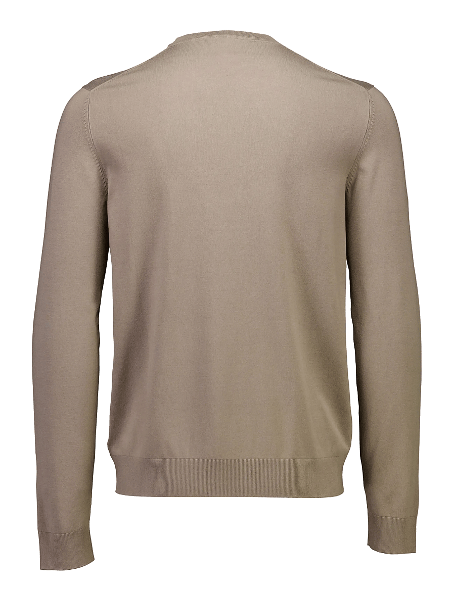 Lindbergh - Soft viscose blend o-neck knit - round necks - stone - 2