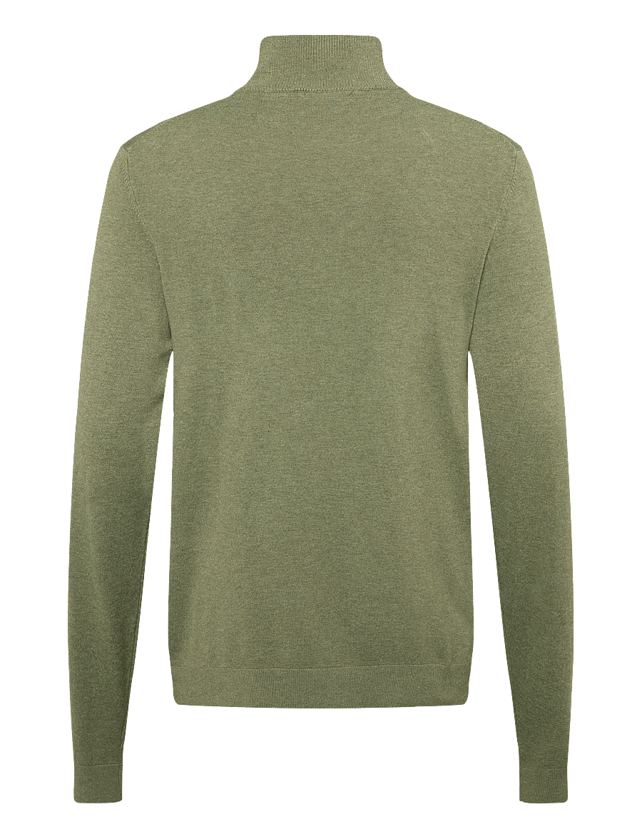 Lindbergh - Soft viscose blend roll-neck sweate - rollkragenpullover - army mel - 1