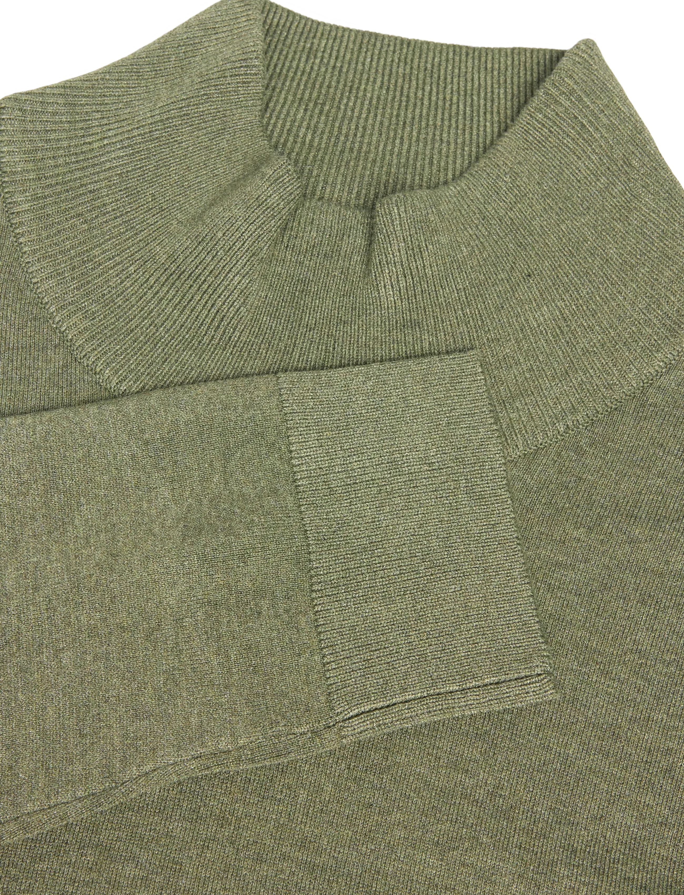 Lindbergh - Soft viscose blend roll-neck sweate - rollkragenpullover - army mel - 2