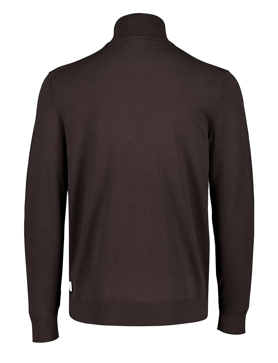 Lindbergh - Soft viscose blend roll-neck sweate - kõrge kaelusega - dk brown - 1