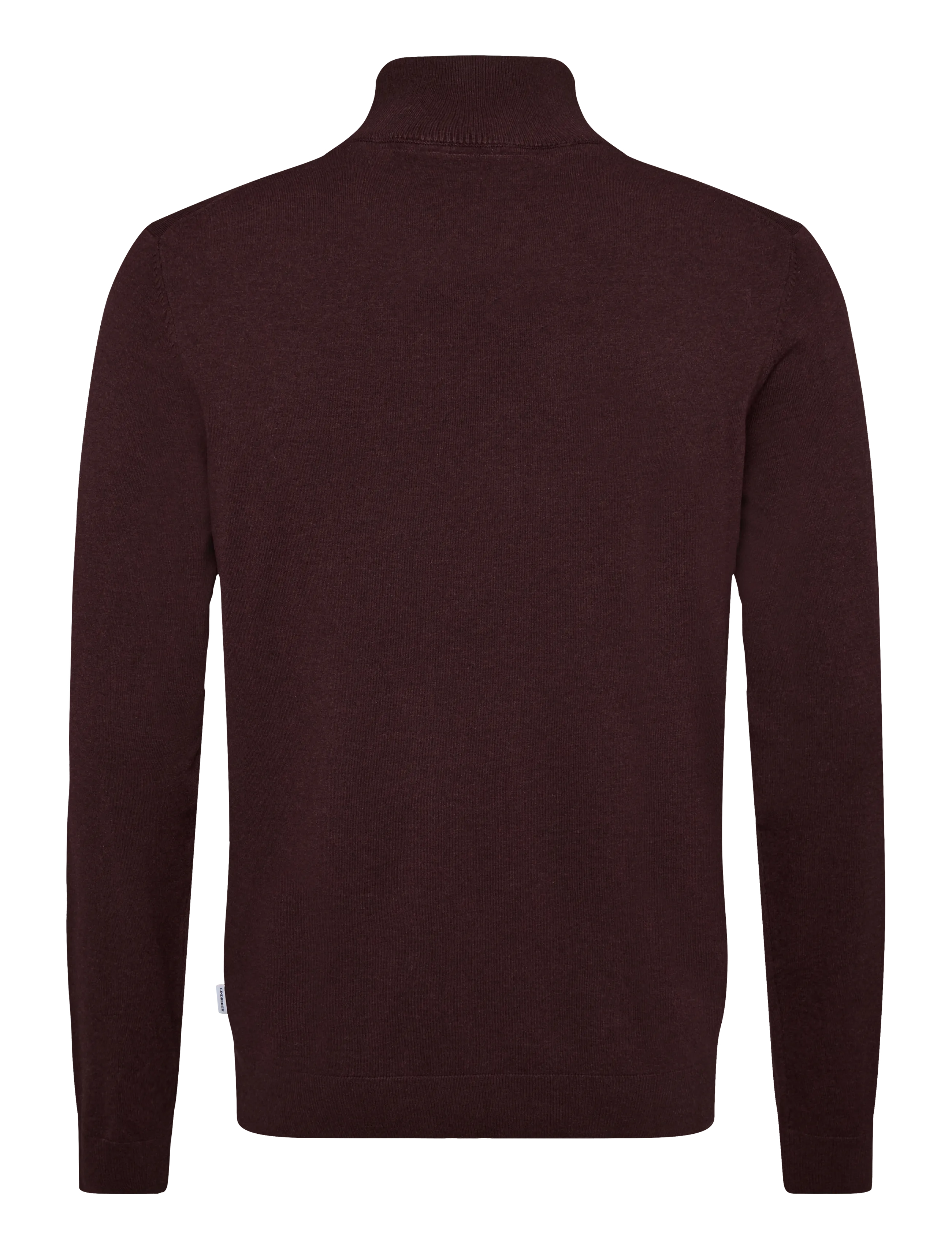 Lindbergh - Soft viscose blend roll-neck sweate - rollkragenpullover - dk cherry mel - 1