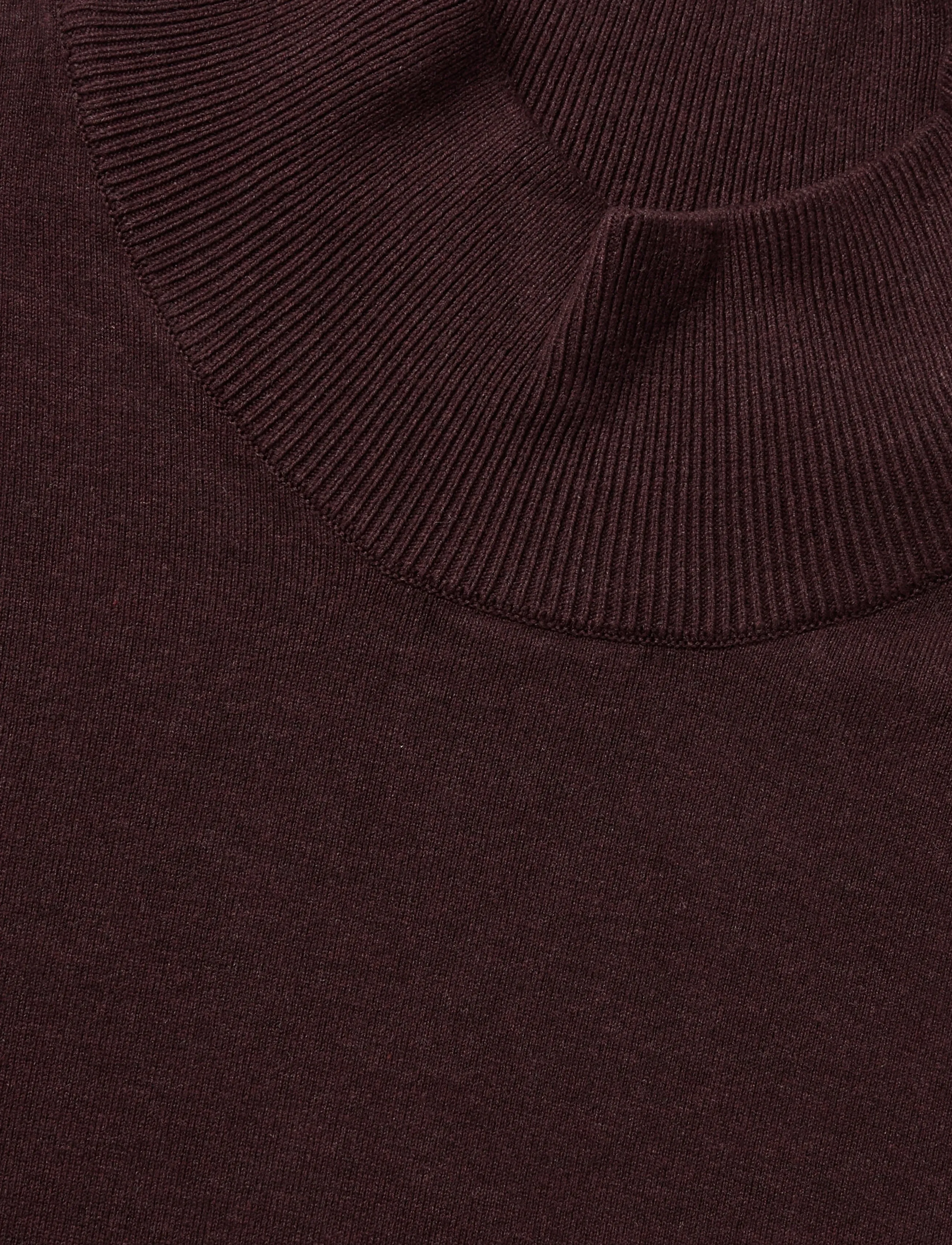 Lindbergh - Soft viscose blend roll-neck sweate - rollkragenpullover - dk cherry mel - 2