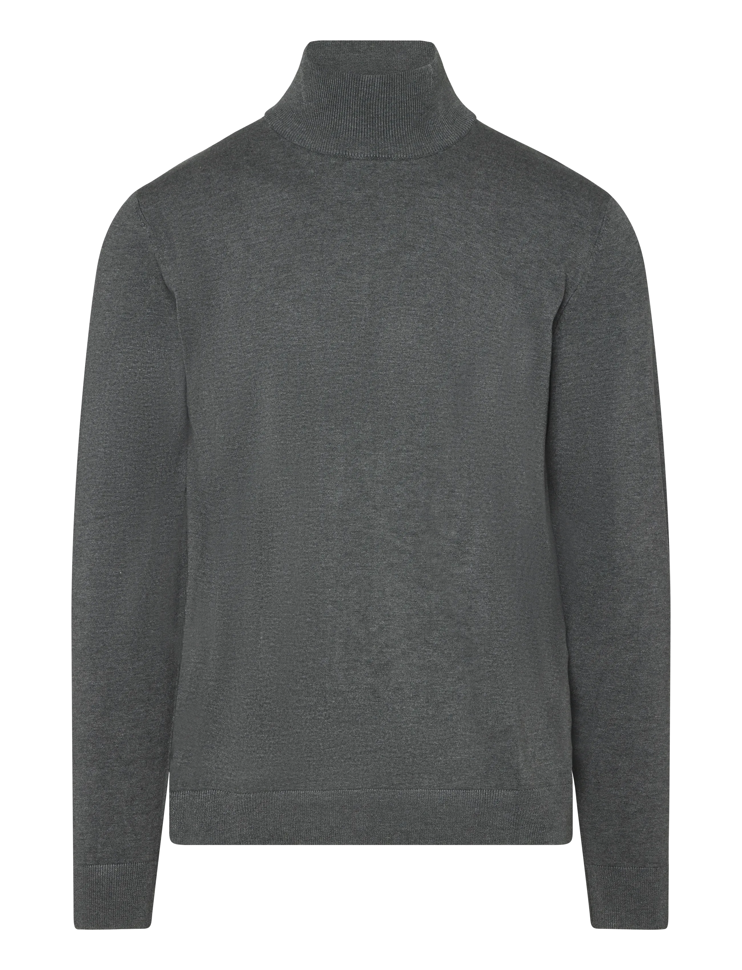Lindbergh Soft viscose blend roll-neck sweate - Rollkragenpullover - GREY MEL / grey
