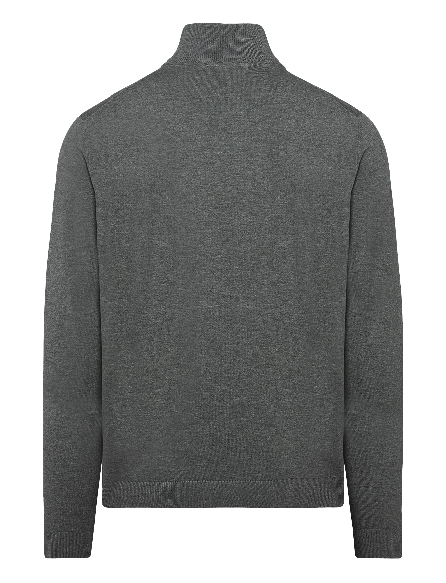 Lindbergh - Soft viscose blend roll-neck sweate - rollkragenpullover - grey mel - 1