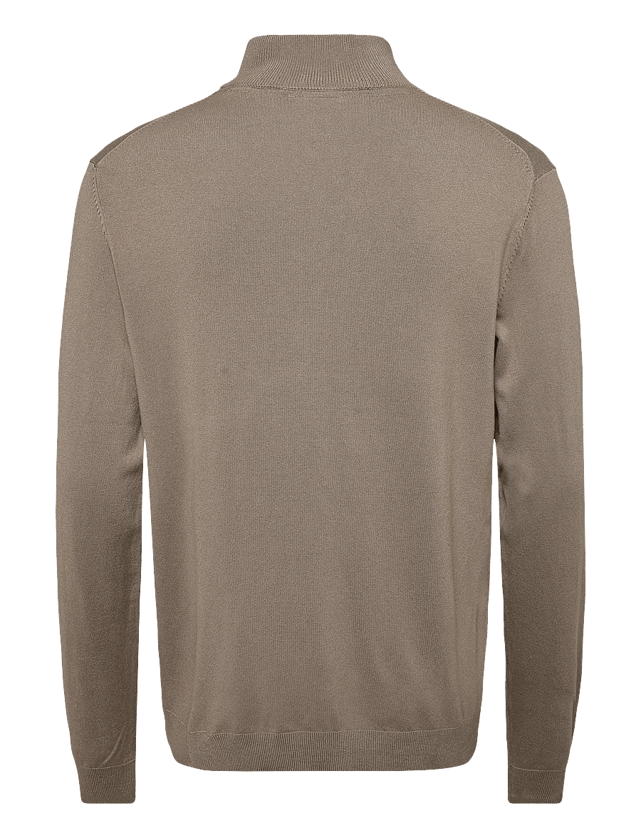 Lindbergh - Soft viscose blend roll-neck sweate - rollkragenpullover - stone - 1