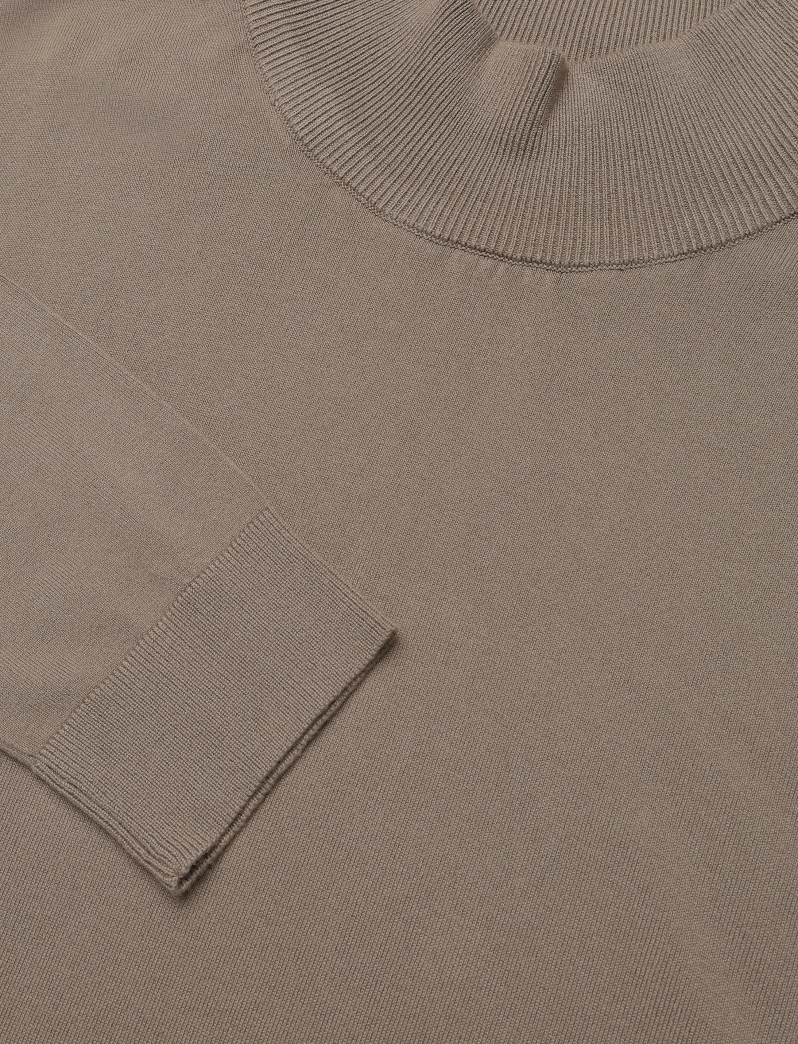 Lindbergh - Soft viscose blend roll-neck sweate - rollkragenpullover - stone - 2