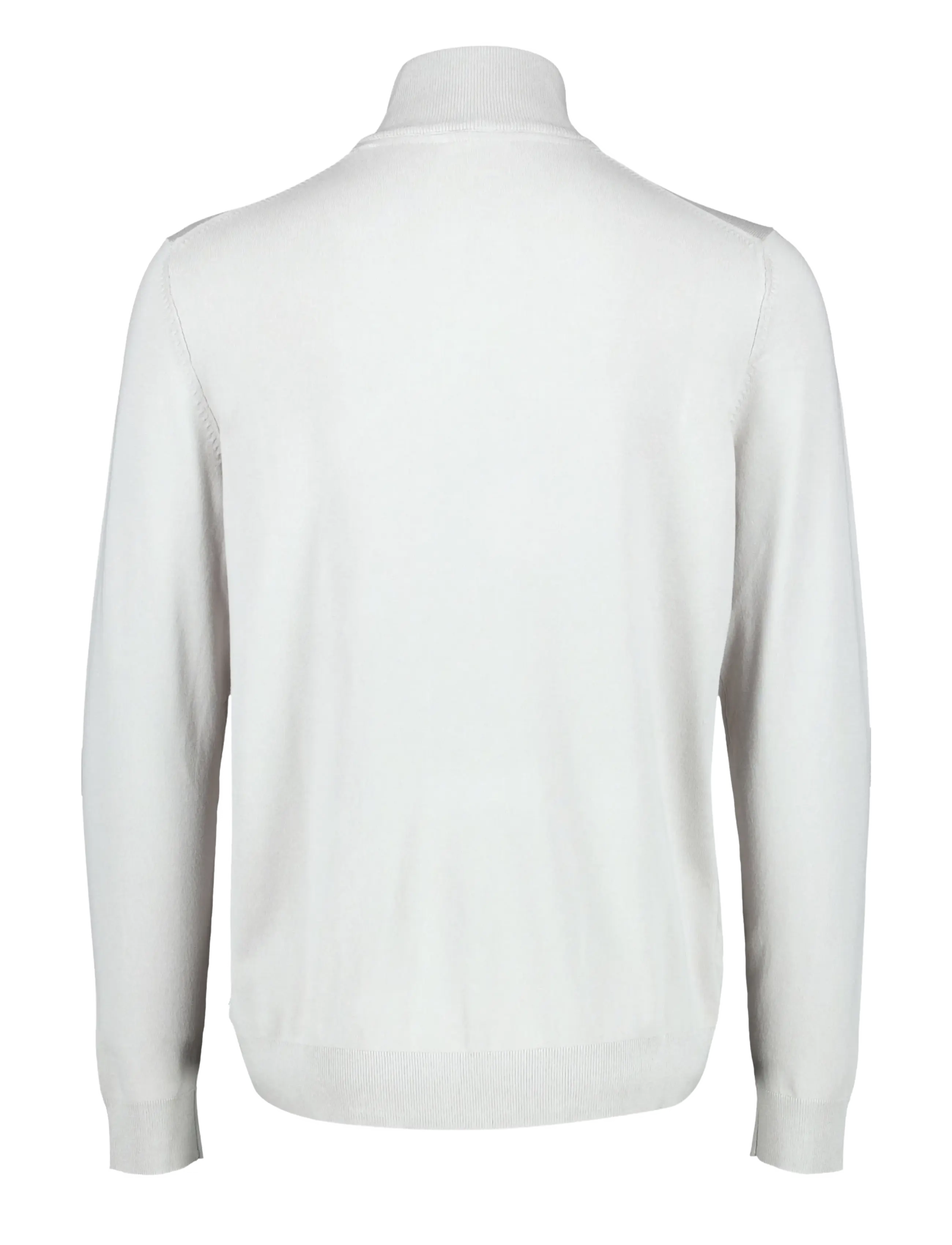 Lindbergh - Soft viscose blend half zip sweater - half zip jumpers - lt stone - 1