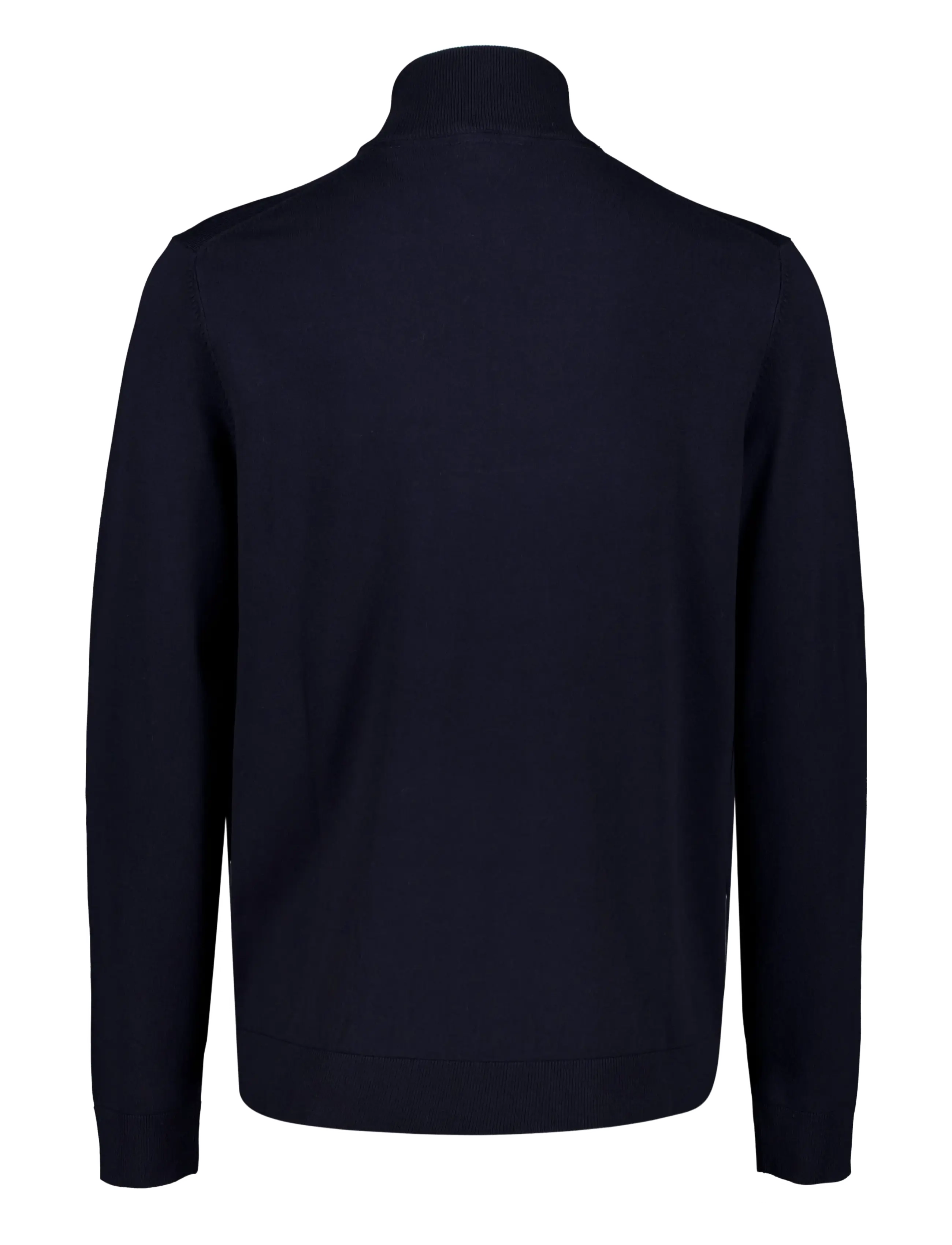 Lindbergh - Soft viscose blend half zip sweater - half zip jumpers - navy blue - 1
